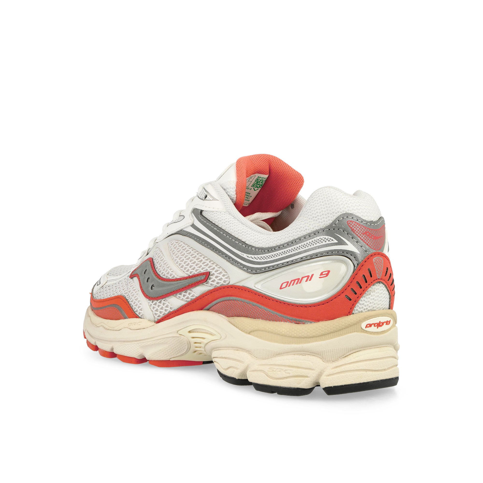 Saucony Progrid Omni 9 Ivory / Coral Low Top Sneakers Material | Overkill