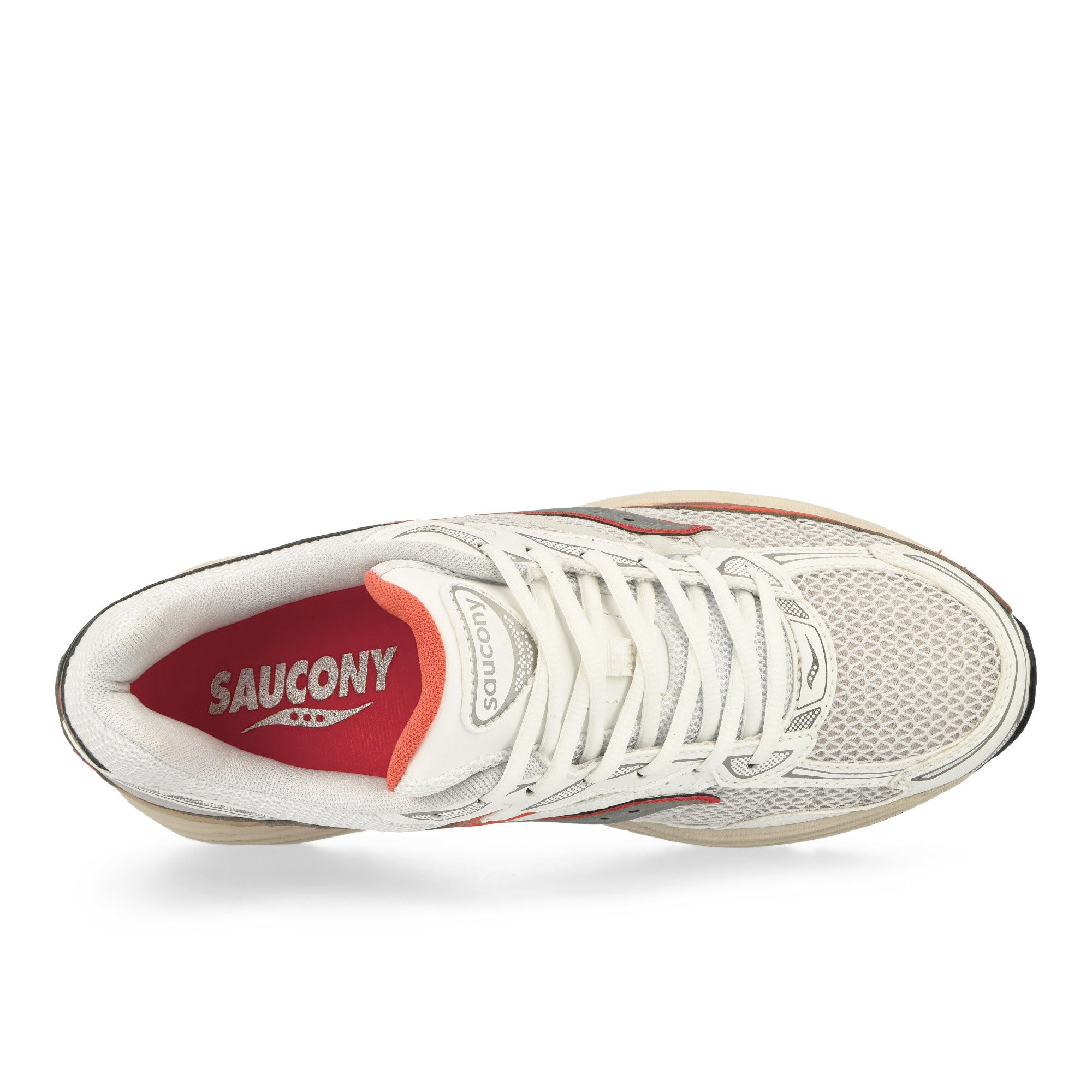 Saucony Progrid Omni 9 Ivory / Coral Low Top Sneakers Detailfoto | Overkill