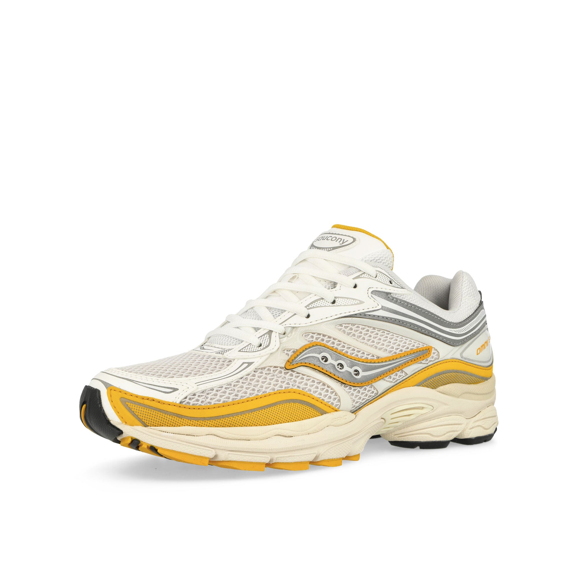 Saucony Progrid Omni 9 Ivory / Pollen Low Top Sneakers Close Up | Overkill