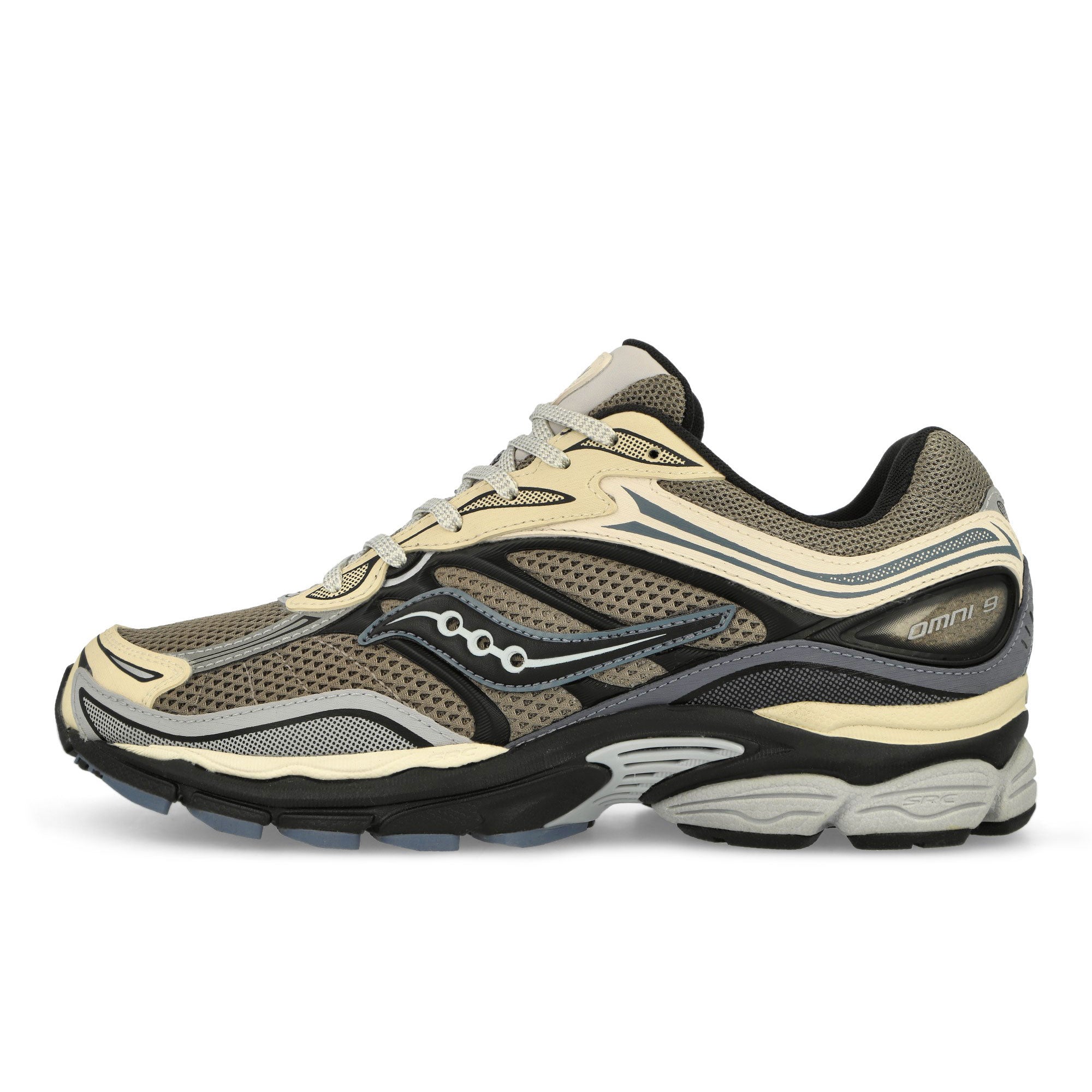 Saucony Progrid Omni 9 Gravel / Caviar Low Top Sneakers S70837-1 | Overkill