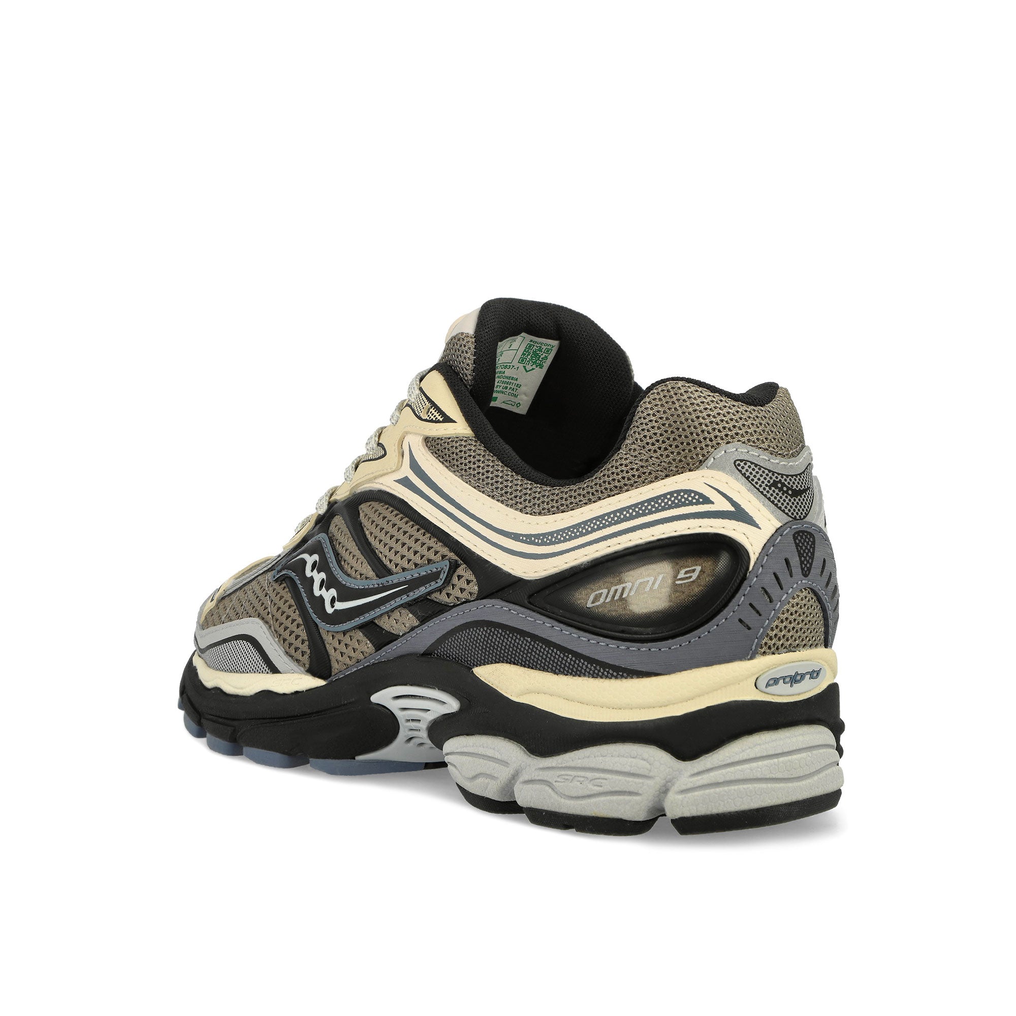 Saucony Progrid Omni 9 Gravel / Caviar Low Top Sneakers Material | Overkill