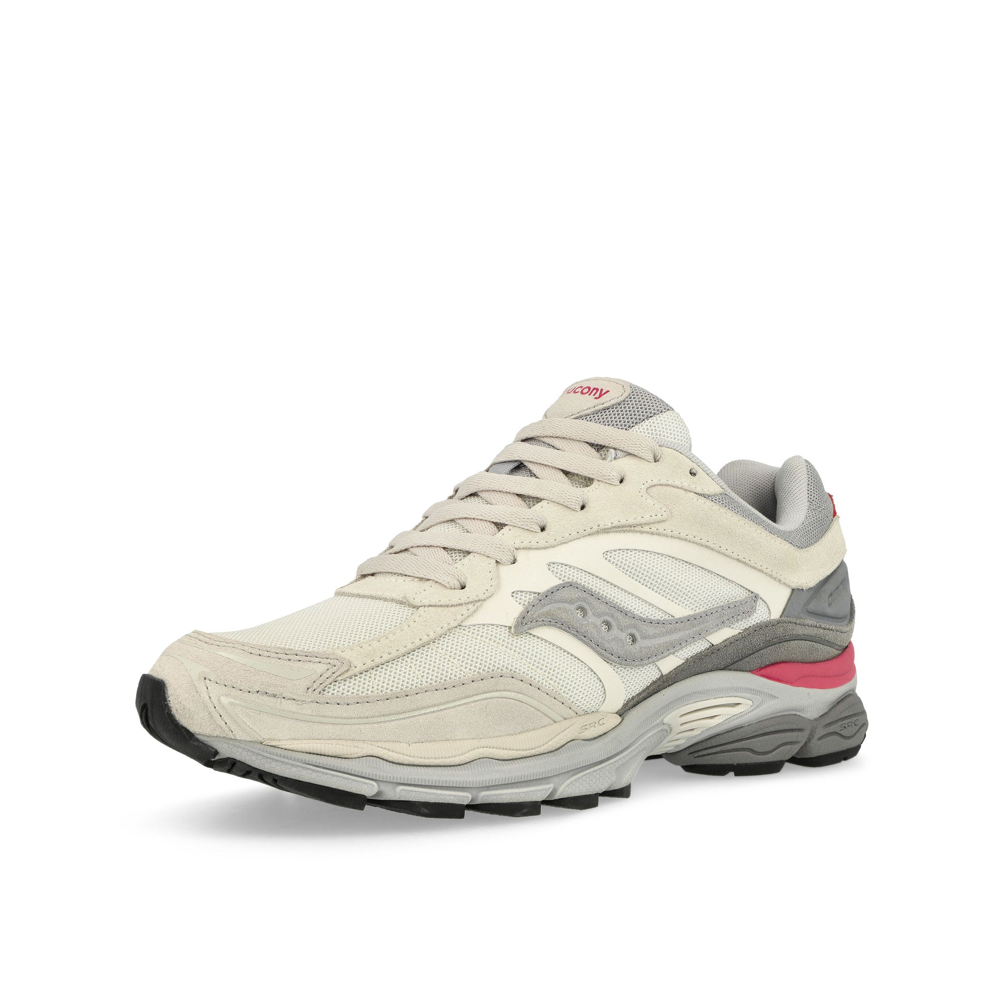Saucony Progrid Omni 9 Ivory / Grey Low Top Sneakers Close Up | Overkill