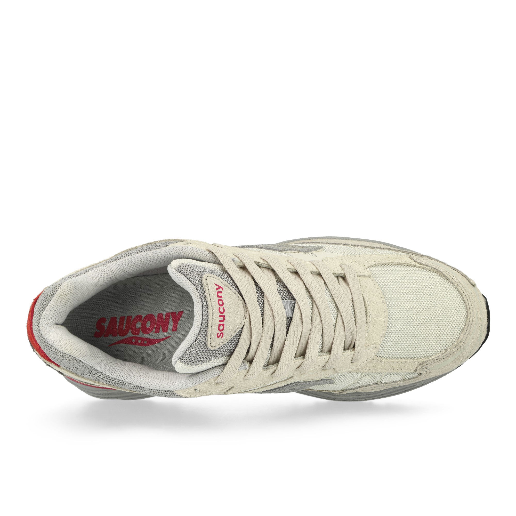 Saucony Progrid Omni 9 Ivory / Grey Low Top Sneakers Detailfoto | Overkill