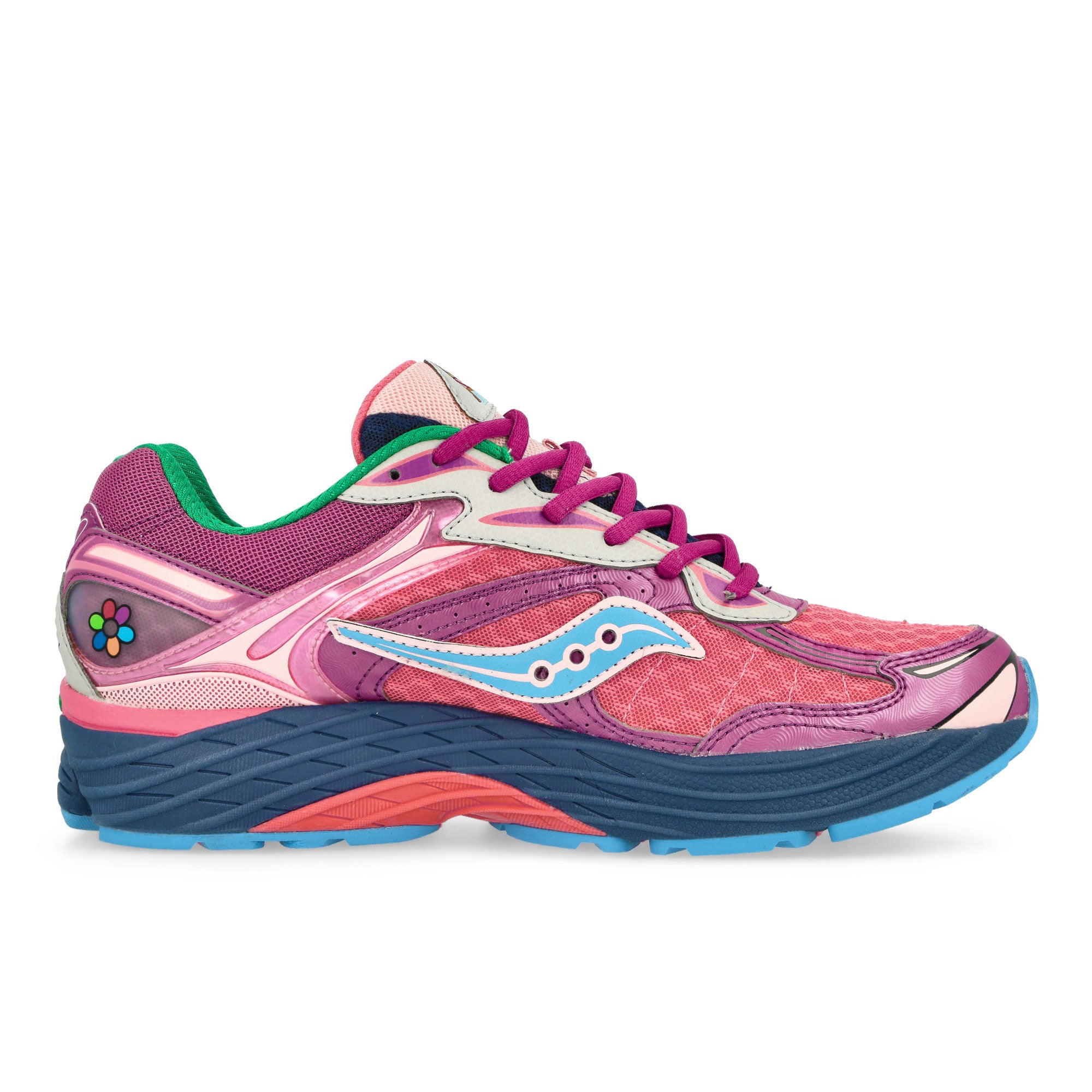 Saucony Progrid Omni 9 Pink / Purple Low Top Sneakers Silhouette | Overkill
