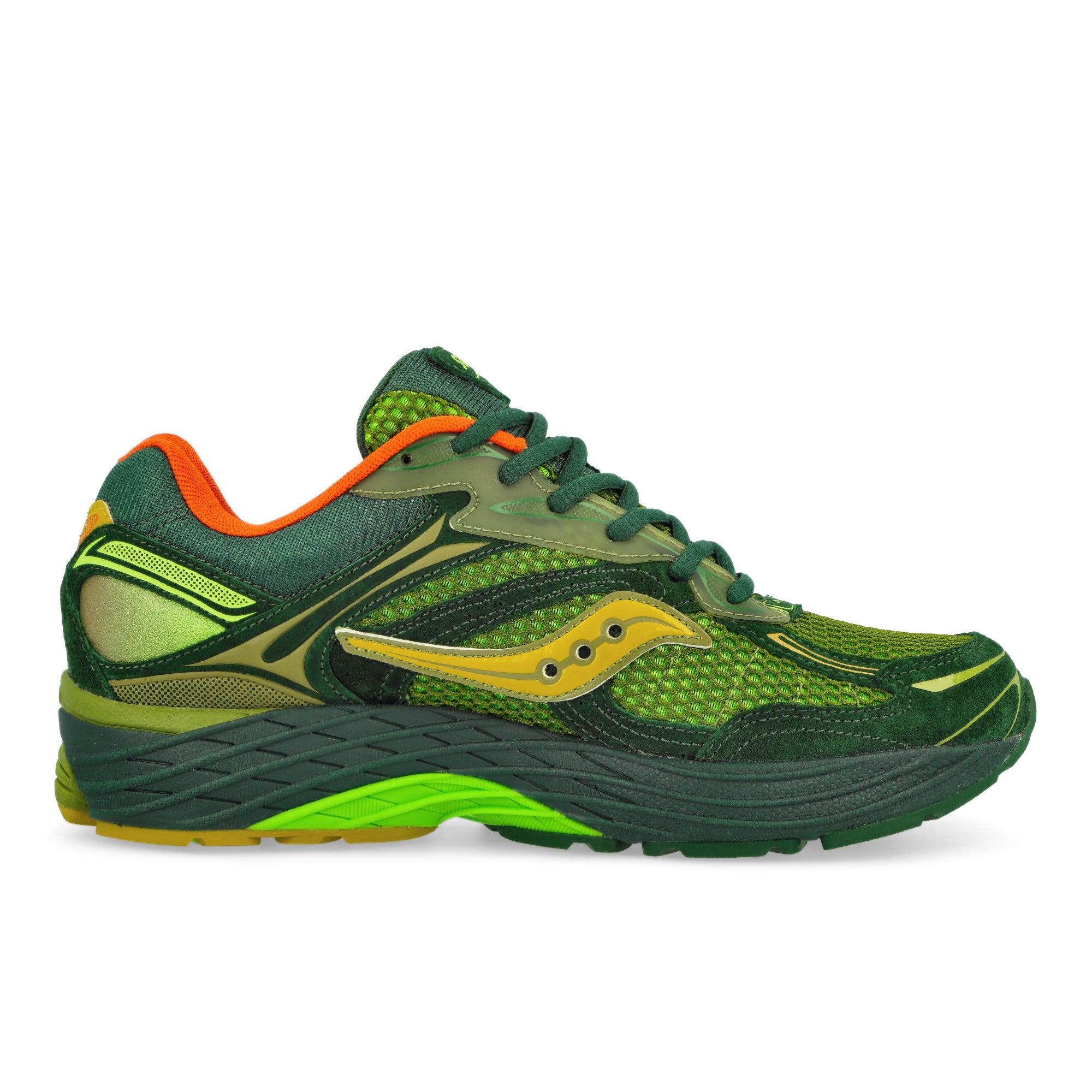 Saucony Progrid Omni 9 Green / Orange Low Top Sneakers Silhouette | Overkill