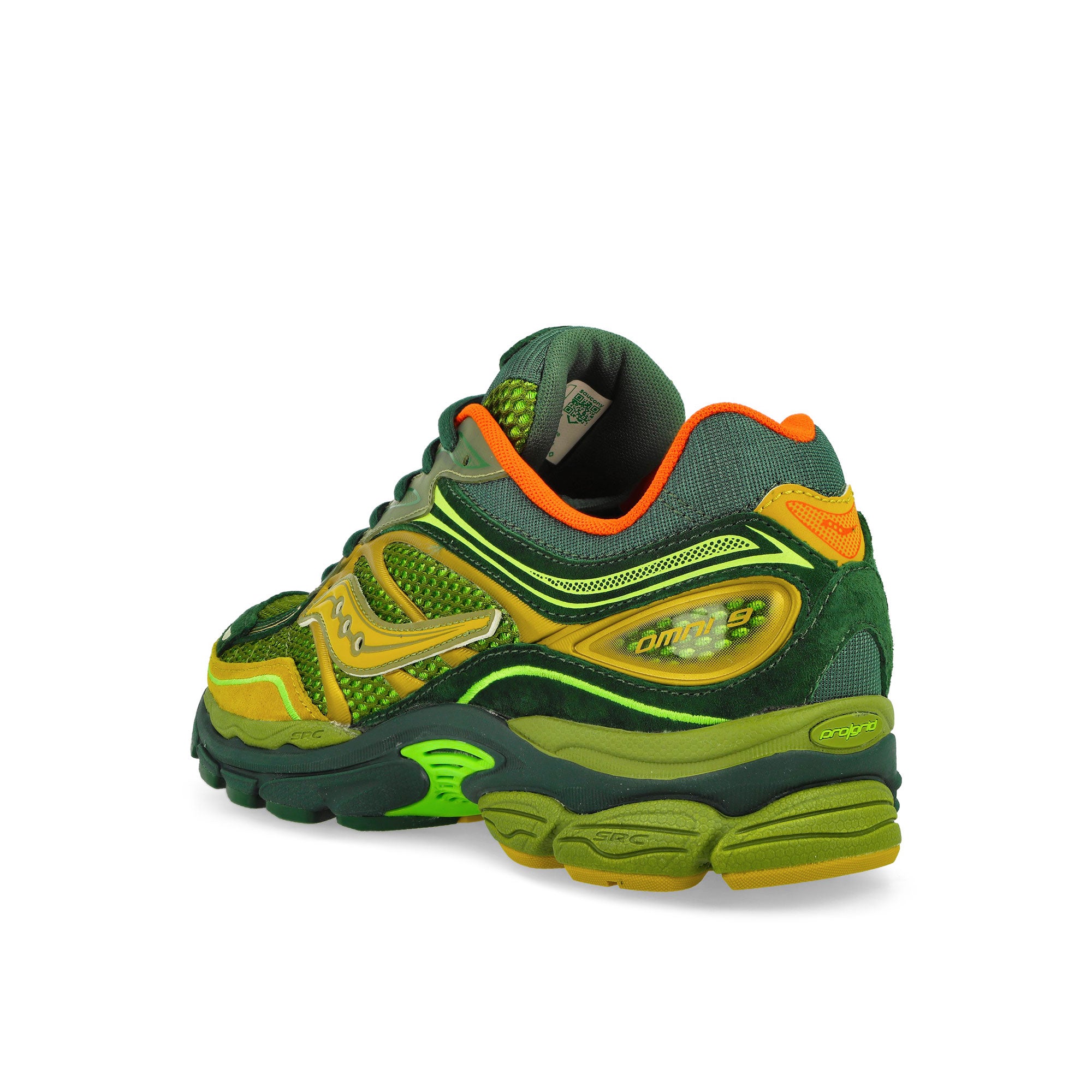Saucony Progrid Omni 9 Green / Orange Low Top Sneakers Material | Overkill