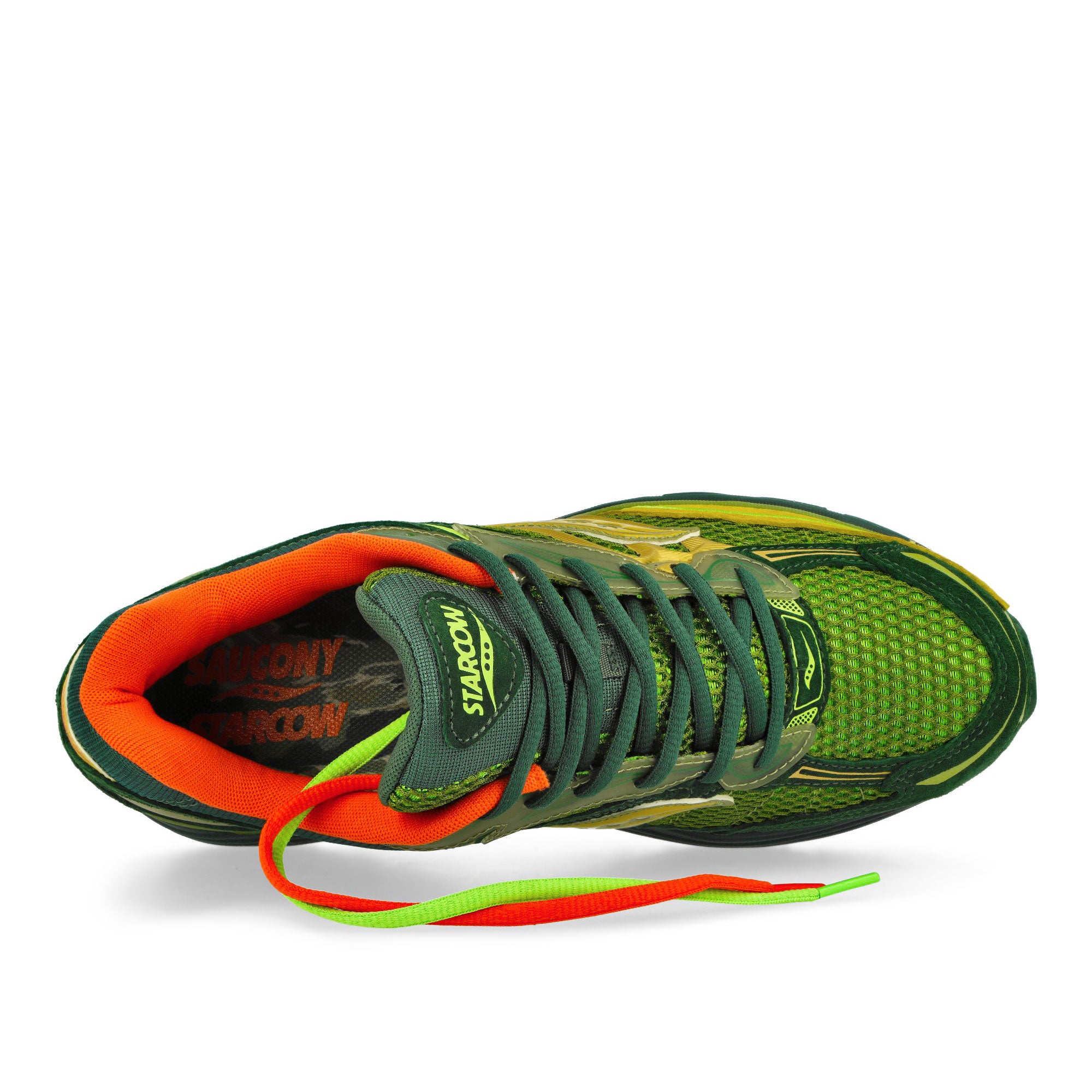 Saucony Progrid Omni 9 Green / Orange Low Top Sneakers Detailfoto | Overkill
