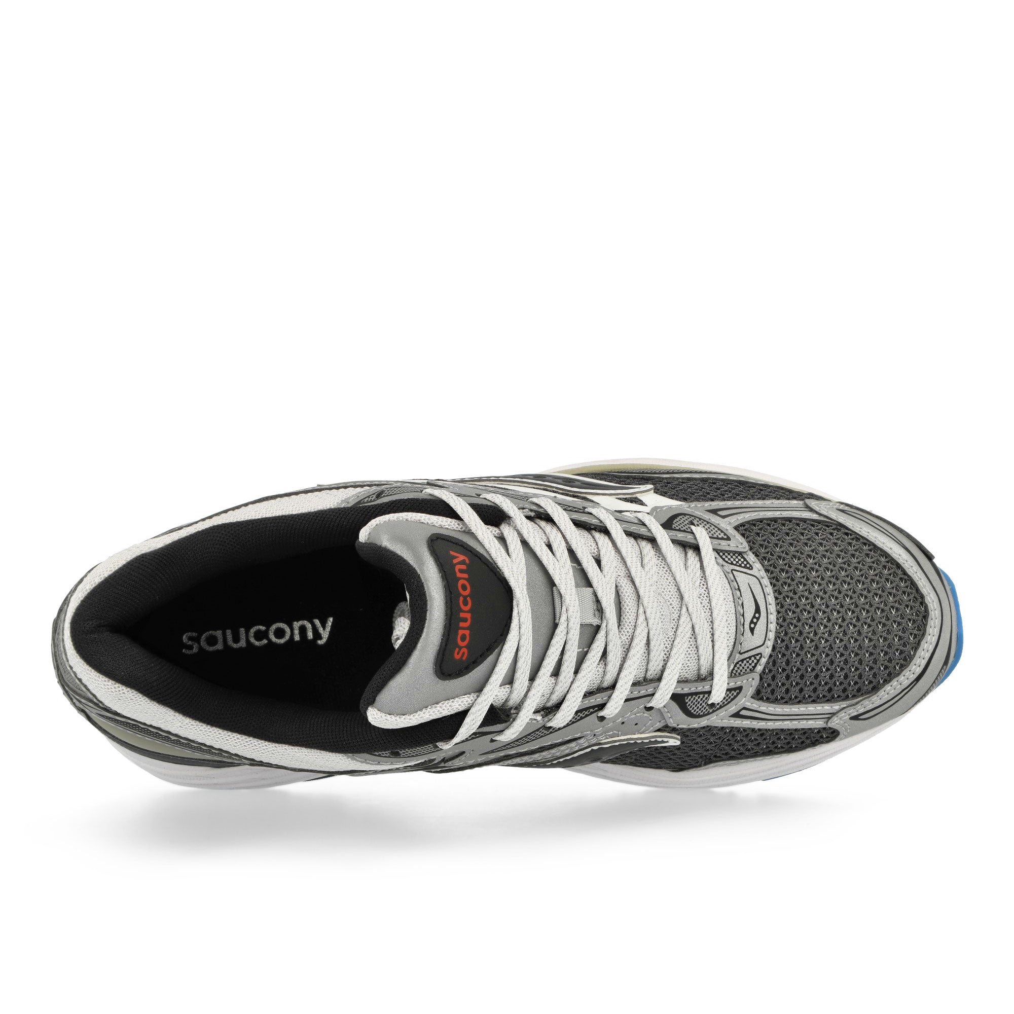 Saucony ProGrid Omni 9 Grey / Silver Low Top Sneakers Detail View 1 | Overkill