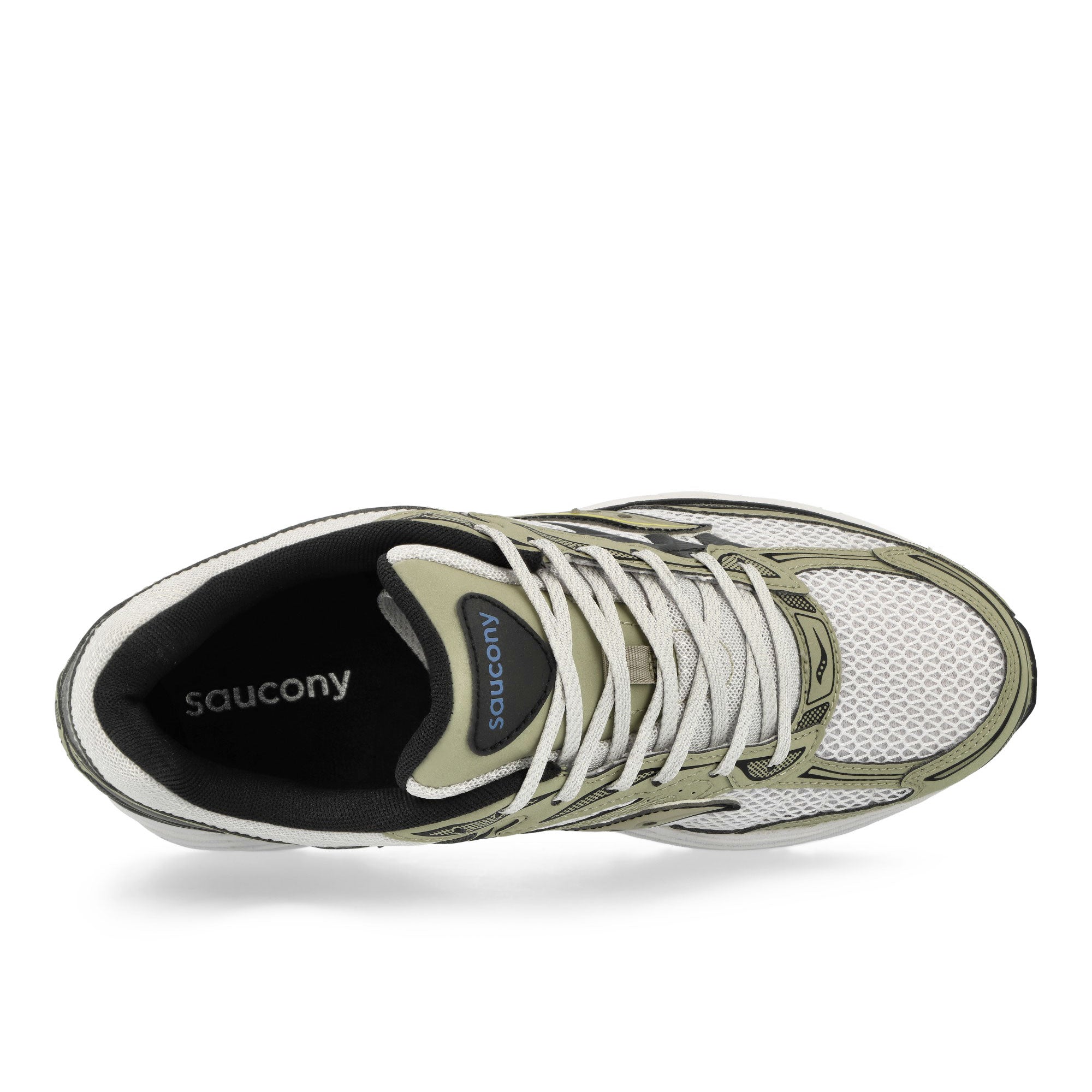 Saucony ProGrid Omni 9 White / Gold Low Top Sneakers Detail View 1 | Overkill