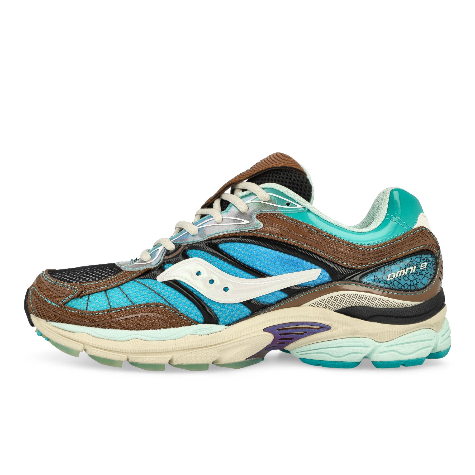Saucony Progrid Omni 9 Blue / Brown Low Top Sneakers S70923-1 | Overkill