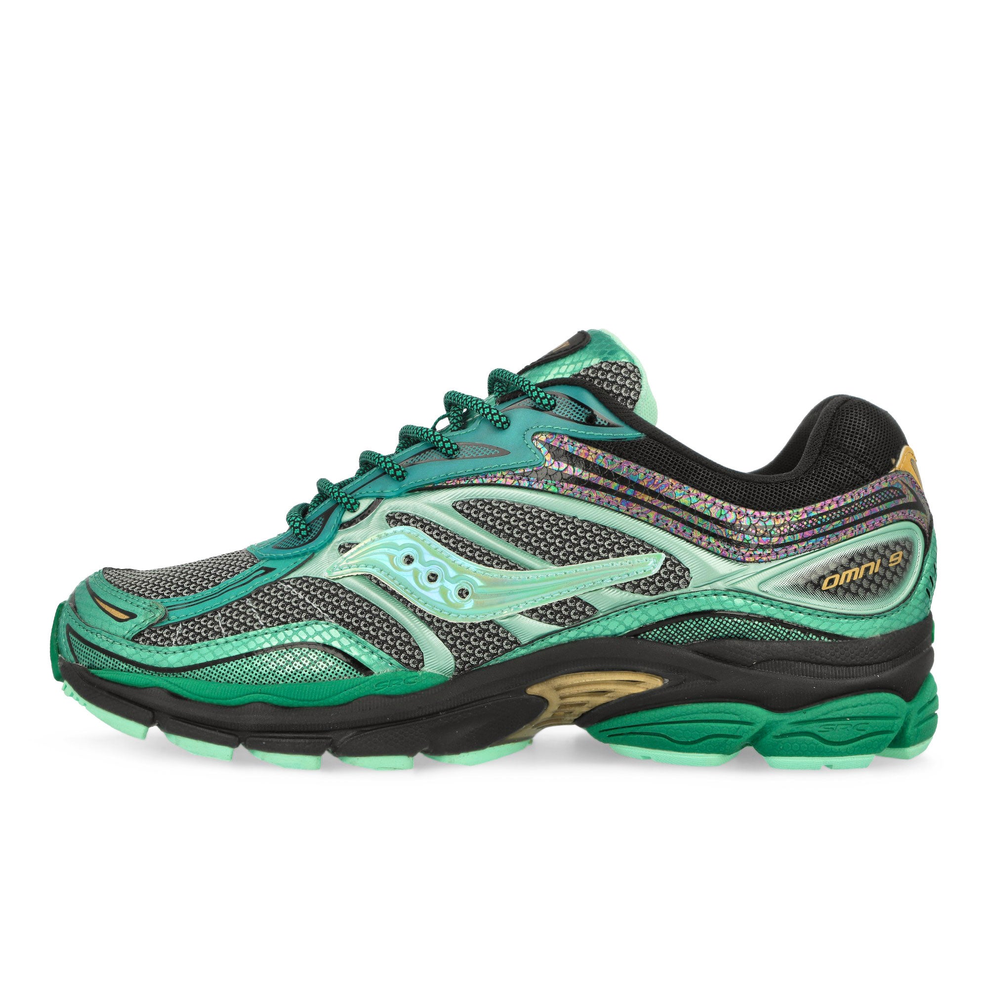 Saucony Progrid Omni 9 Green Glow Low Top Sneaker S70934-2 | Overkill