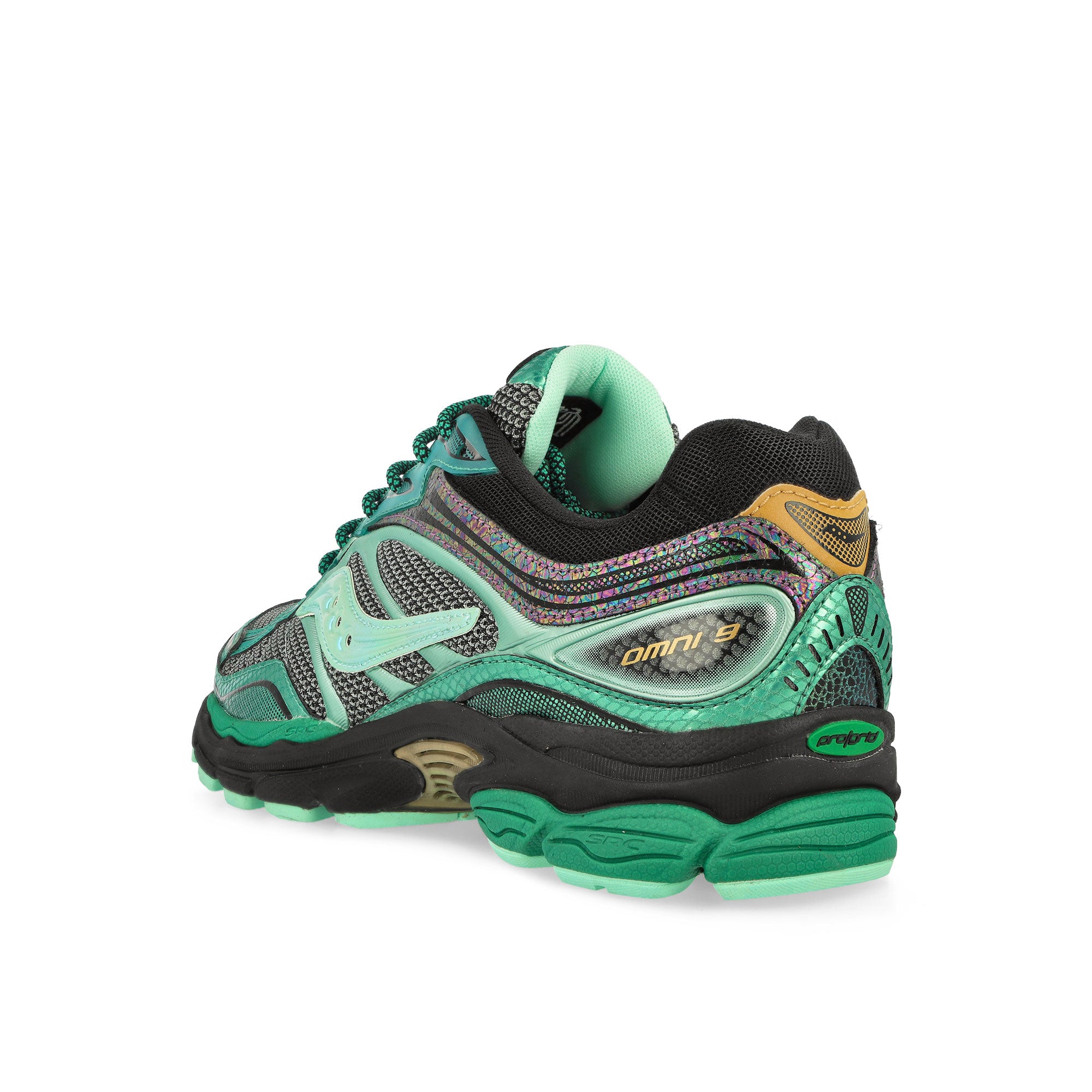 Saucony Progrid Omni 9 Green Glow Low Top Sneaker S70934-2 Material | Overkill