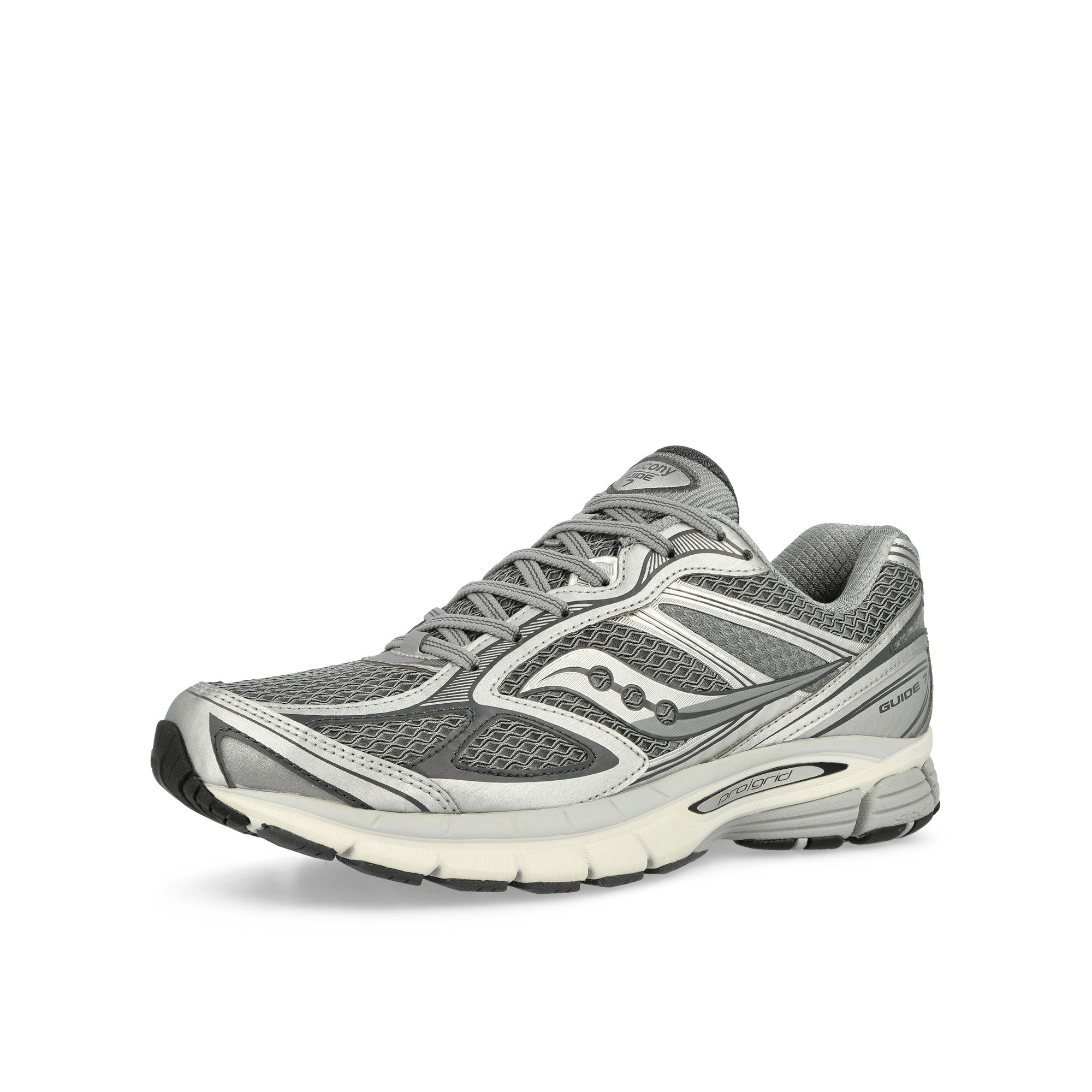 Saucony Progrid Guide 7 Grey / Silver Low Top Sneaker S70936-12 Close-up | Overkill