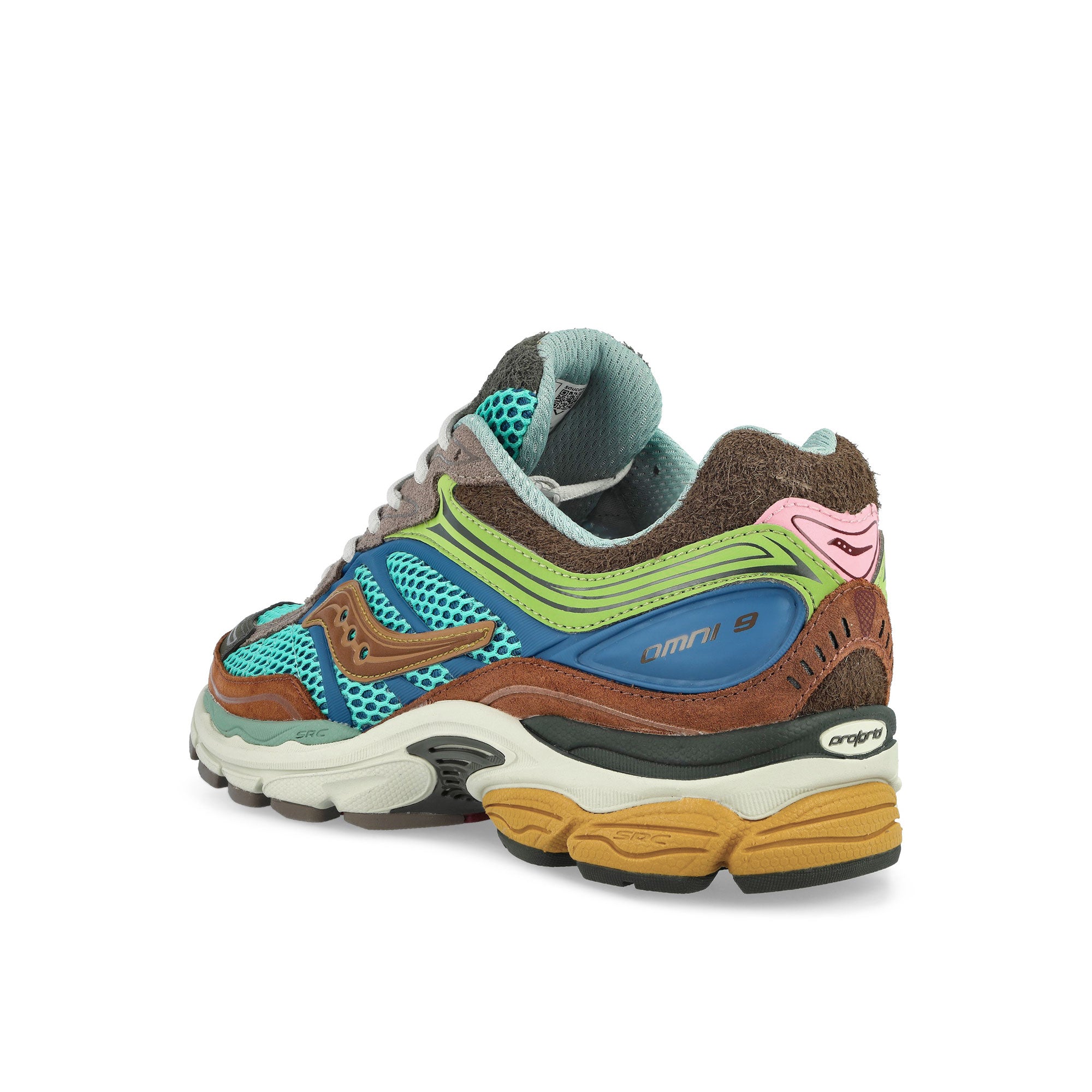 Politics x Saucony ProGrid Omni 9 Core Black / Core Black / Iron Metallic Low Top Sneakers S71032-1 Material | Overkill