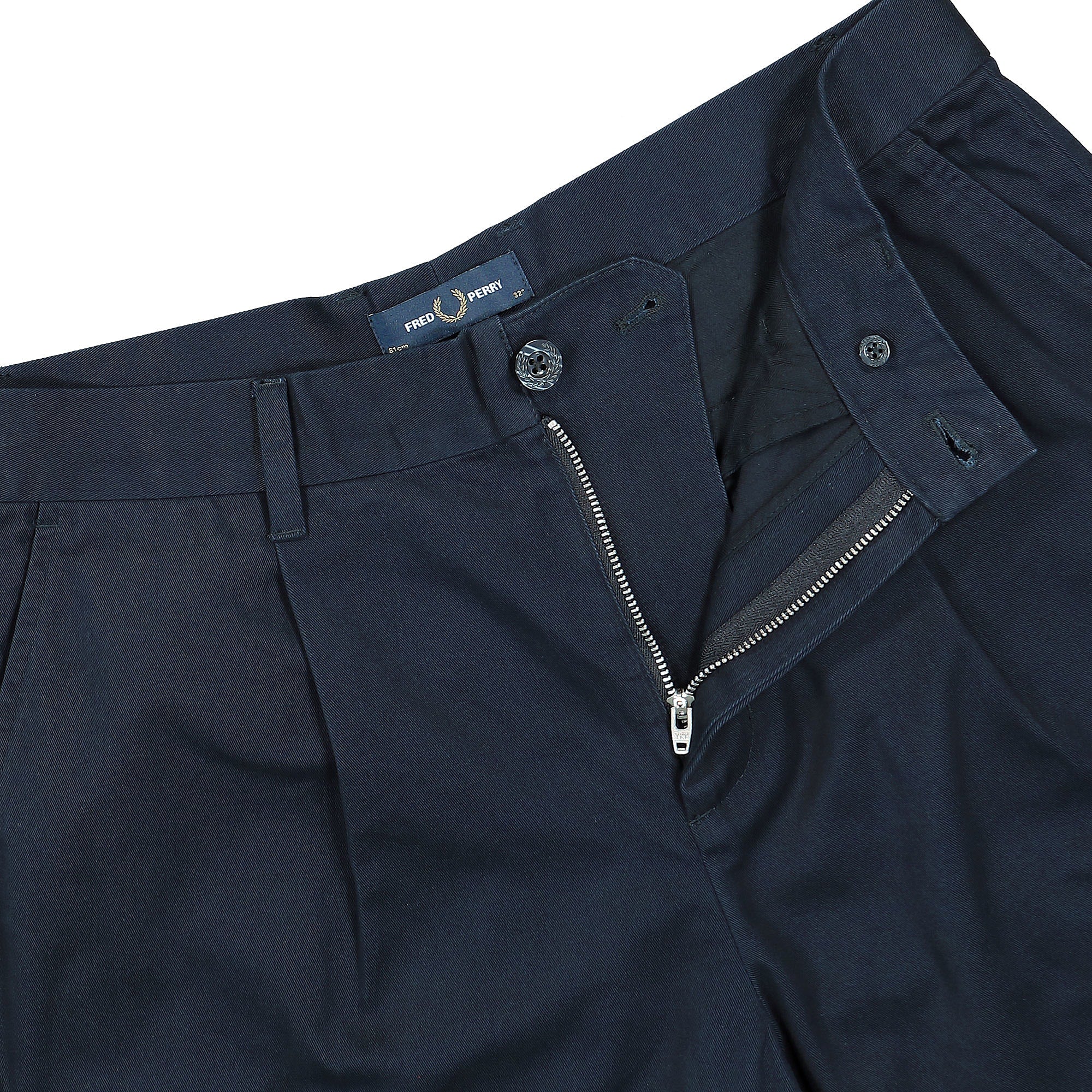 Fred Perry Wide Leg Woven Short Navy Shorts Detailfoto | Overkill