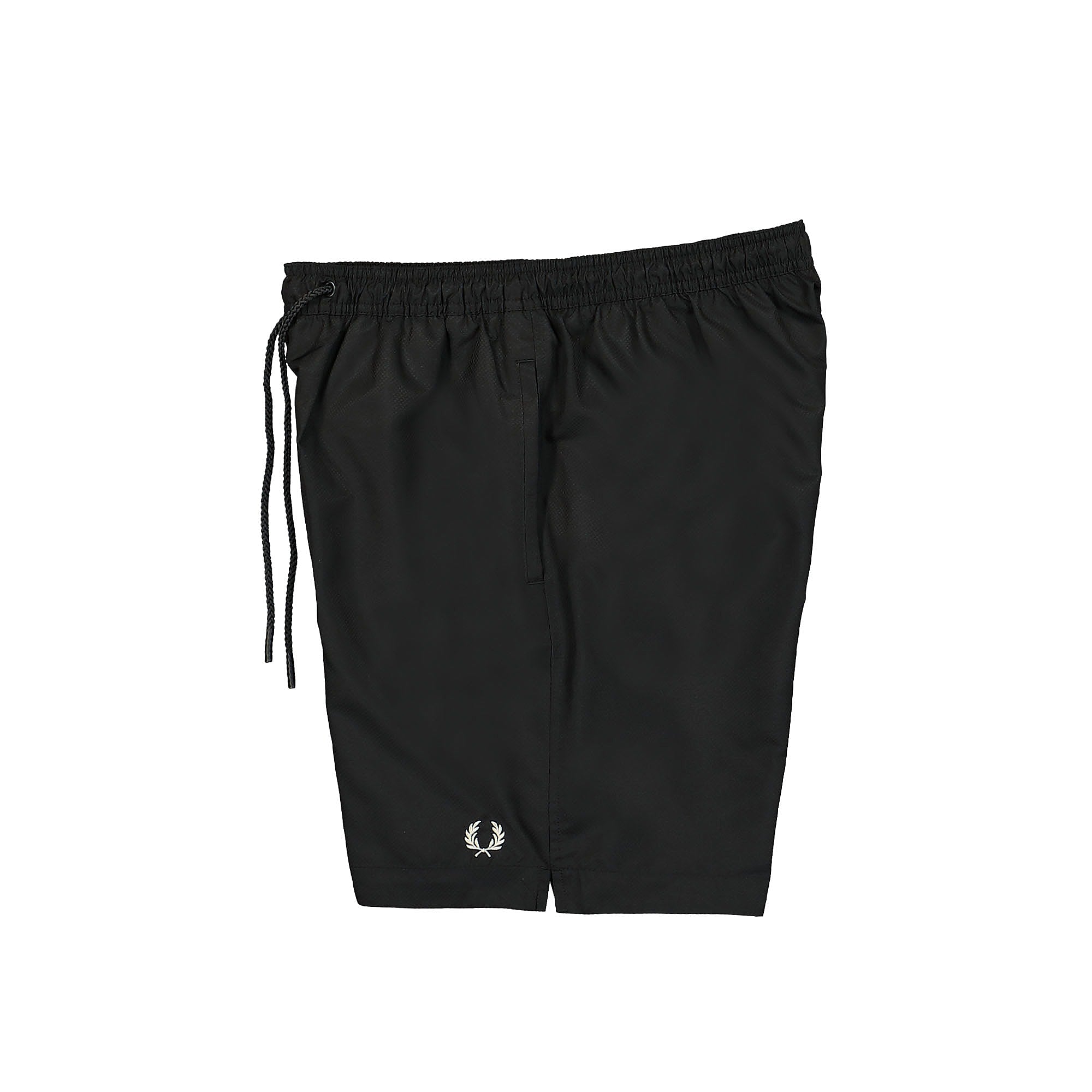 Fred Perry Classic Swimshort Black Swimwear Close-up | Overkill