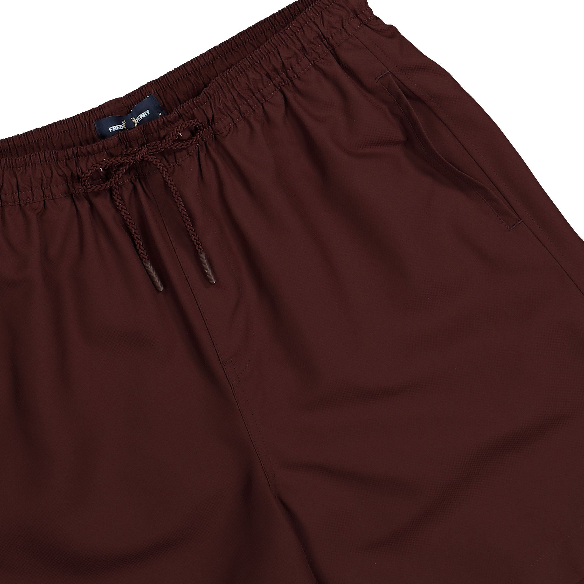 Fred Perry Classic Swimshort Oxblood Swimwear Detail view 2 | Overkill