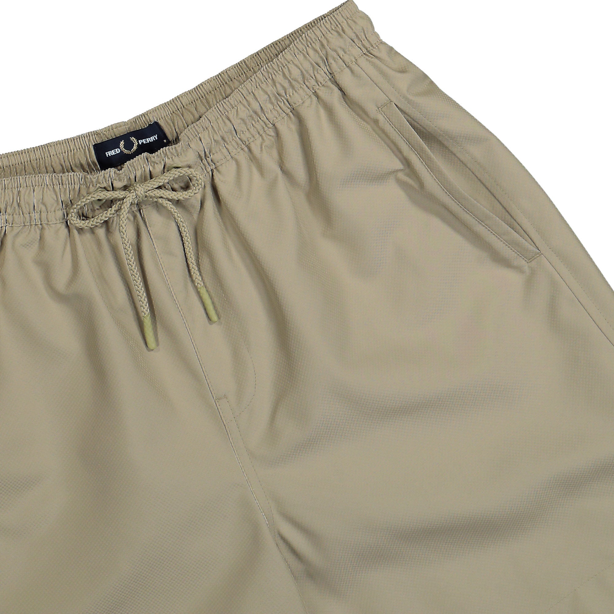 Fred Perry Classic Swimshort Warm Grey / Black Swimwear Detail view 1 | Overkill