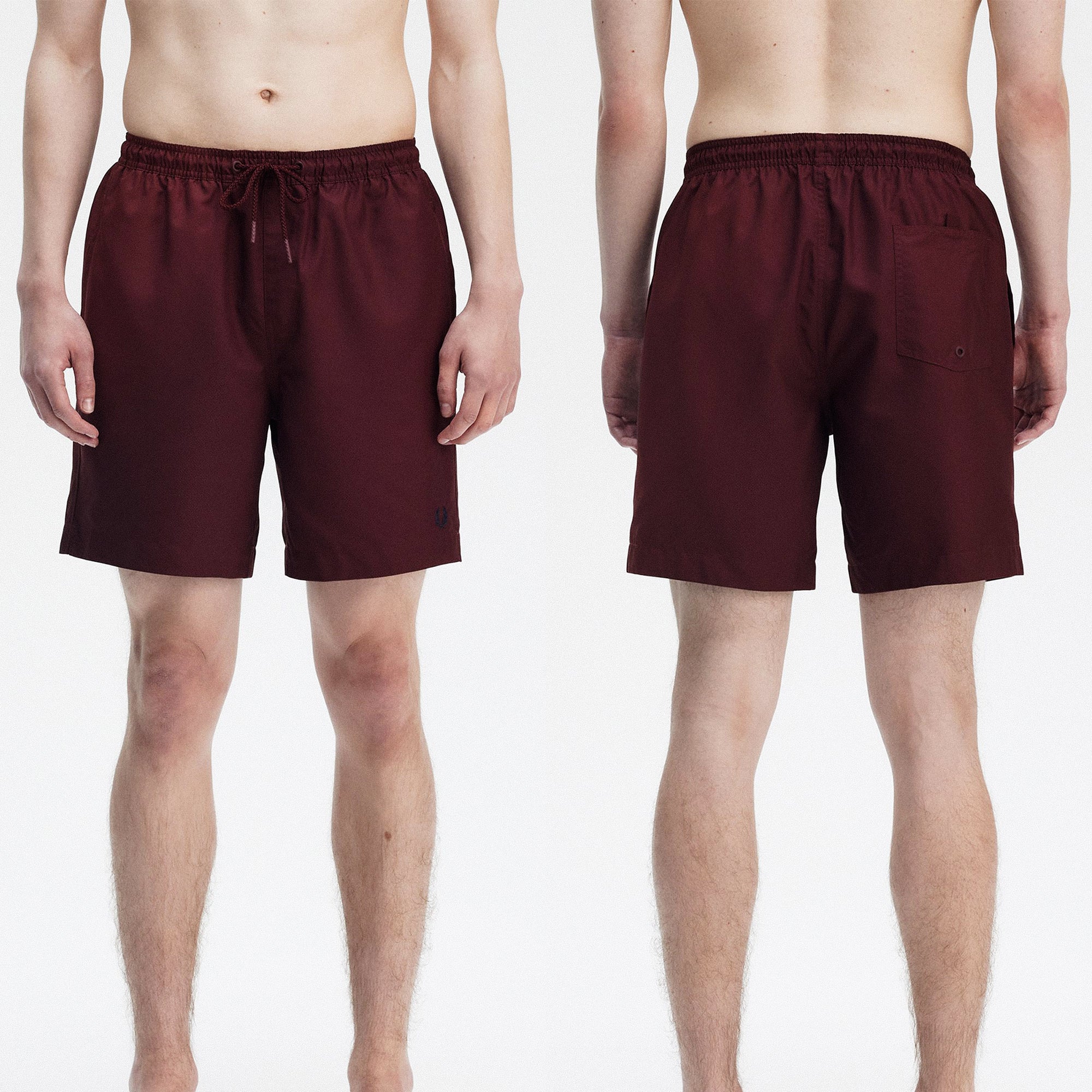 Fred Perry Classic Swimshort Oxblood Swimwear Detailfoto | Overkill