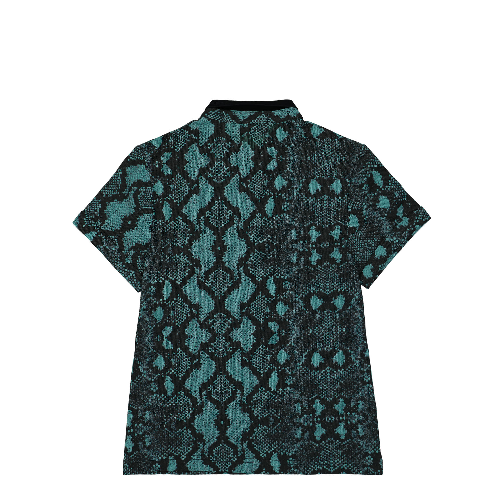 Fred Perry Amy Winehouse Foundation x Fred Perry Snake Print Polo Shirt Deep Mint Polo Shirts Material | Overkill