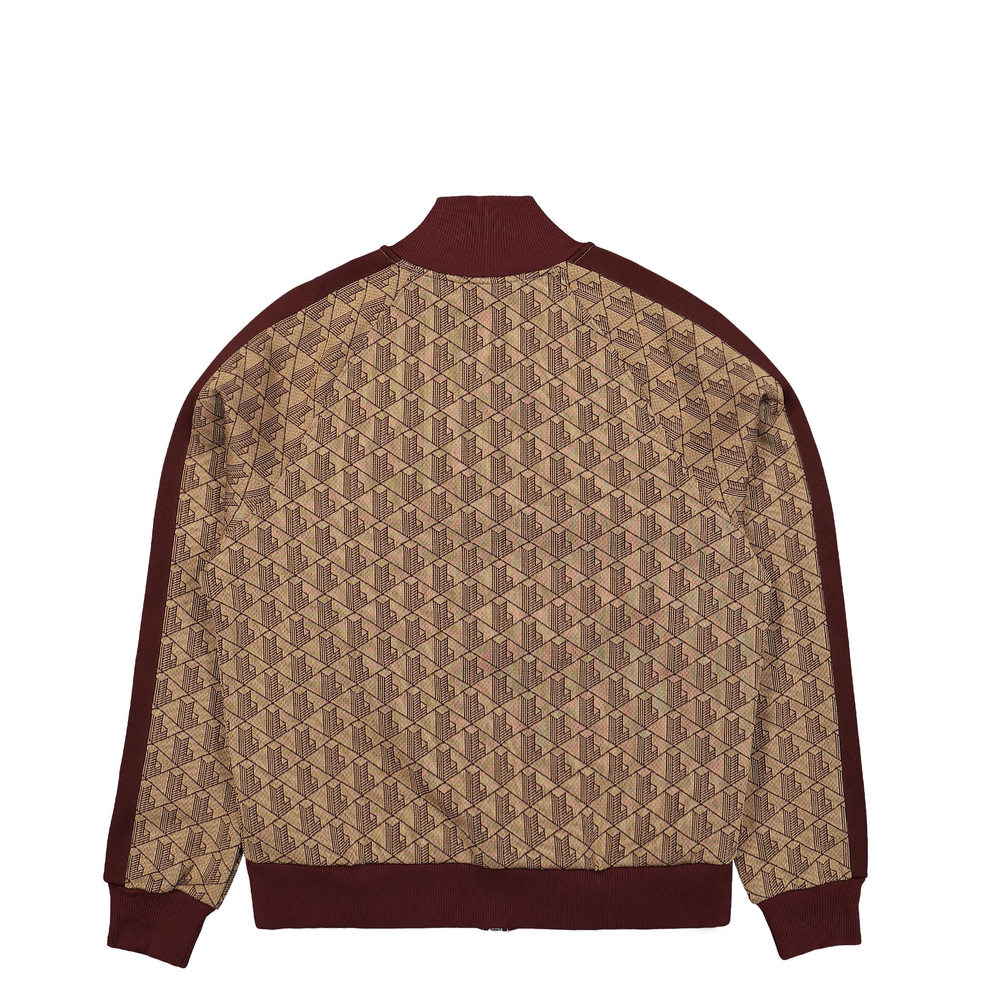 Lacoste Paris Jacquard Monogram Track Jacket Beige Track Jackets Material | Overkill