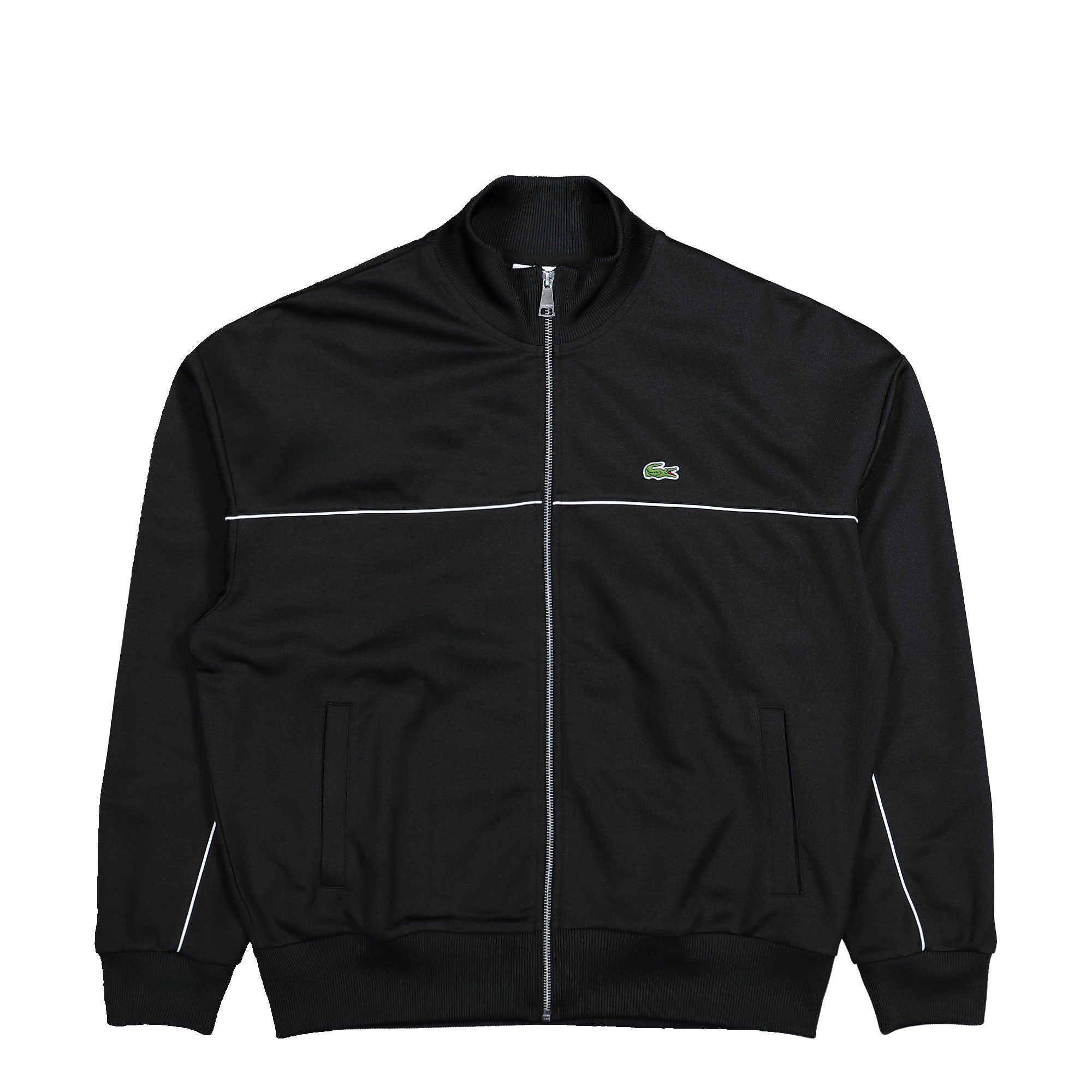 Lacoste Zipped Piqué Track Jacket Black Track Jackets SH0627-00 031 | Overkill