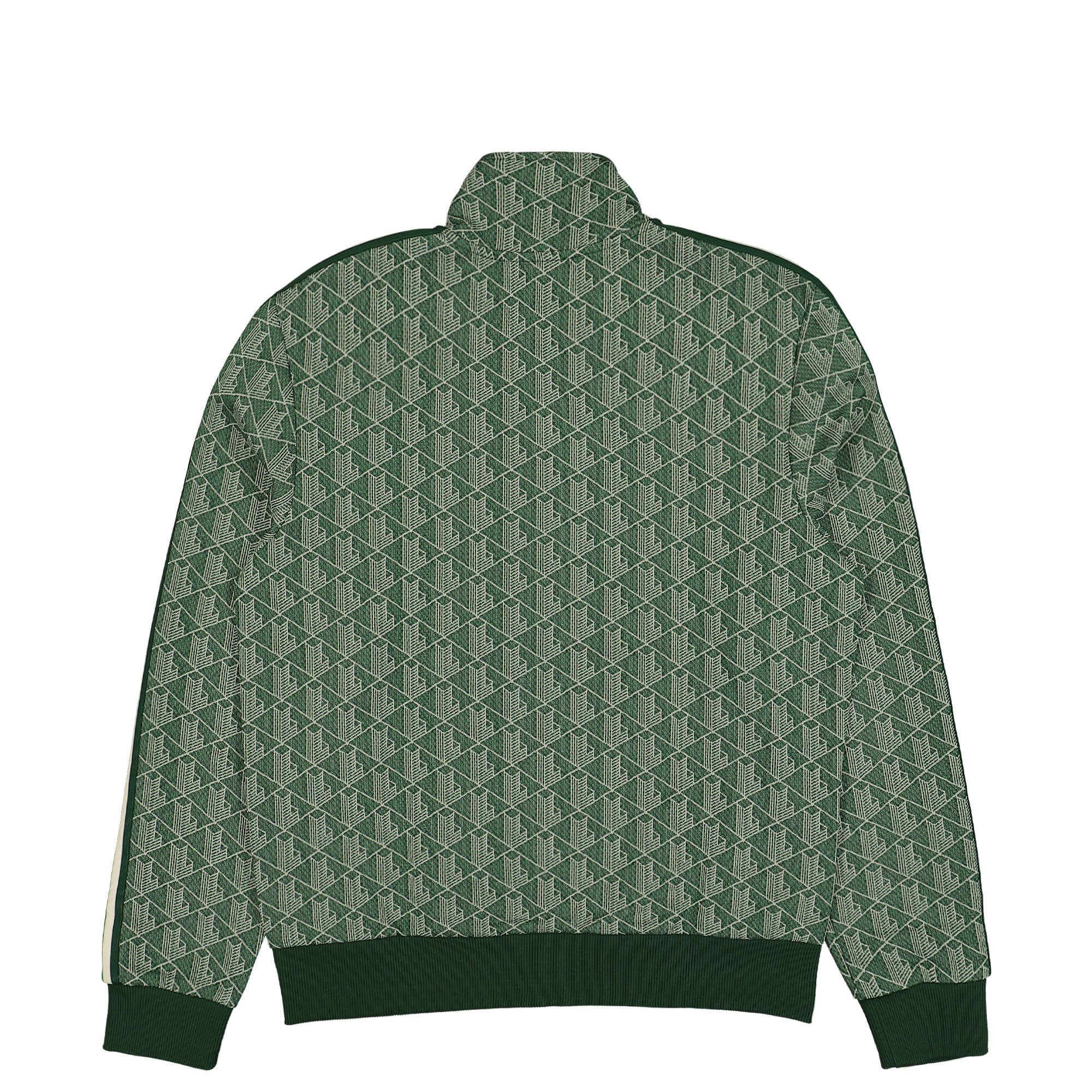Lacoste Paris Jacquard Monogram Track Jacket Green / Beige Track Jackets Material | Overkill