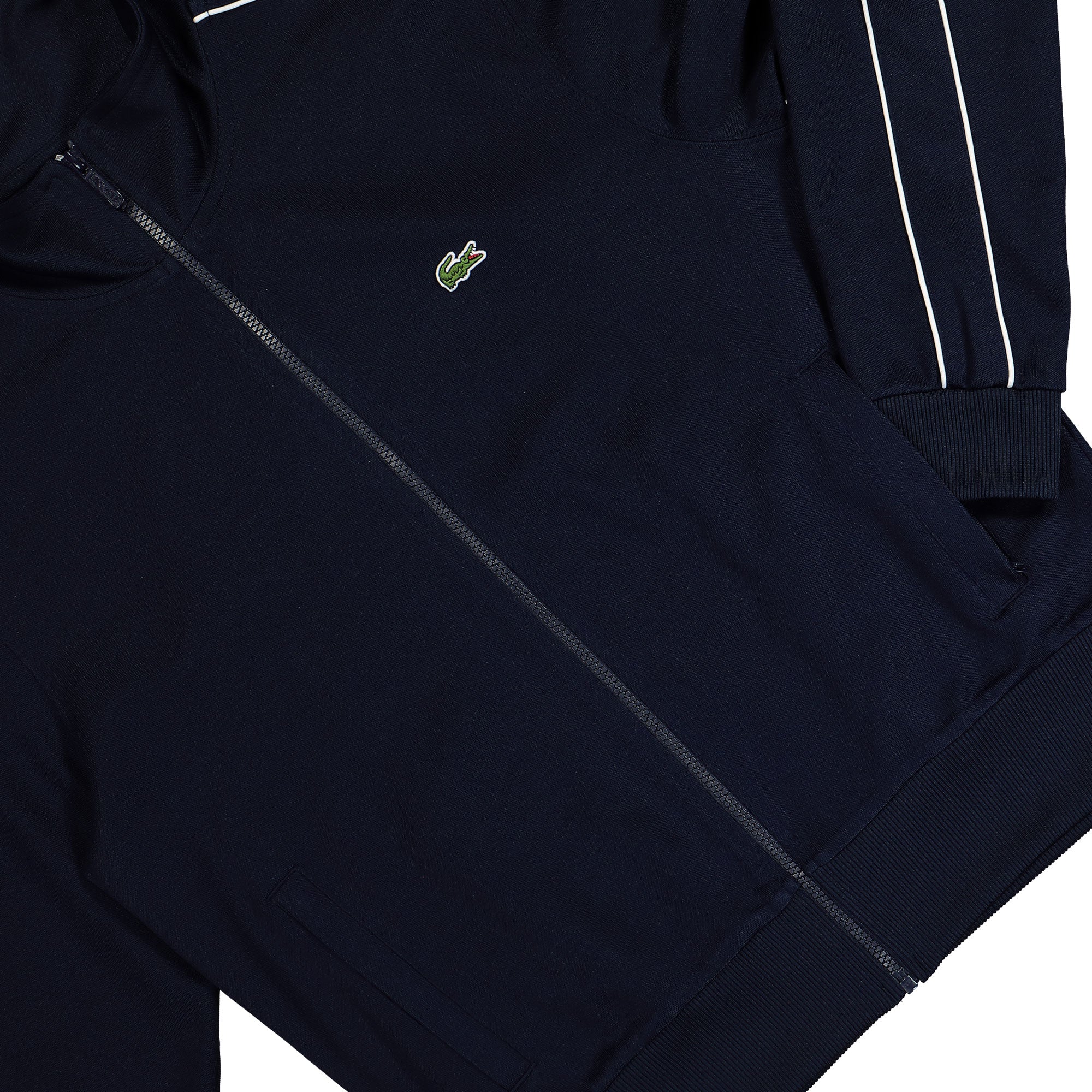 Lacoste Original Paris-Piqué Trackjacket Marine Blue Track Jackets Detailfoto | Overkill