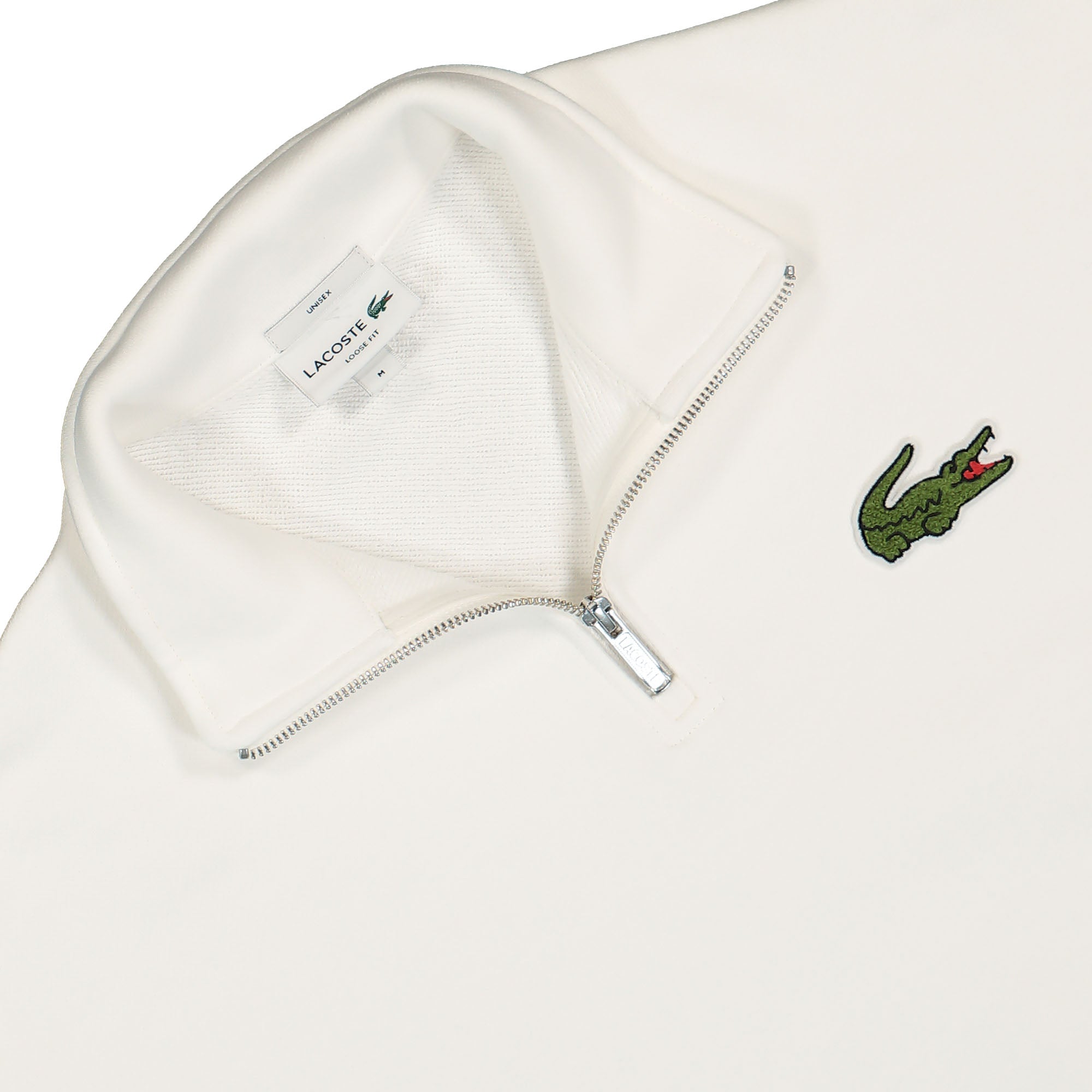 Lacoste Half Zip Sweatshirt Flour Sweatshirts Close-up | Overkill
