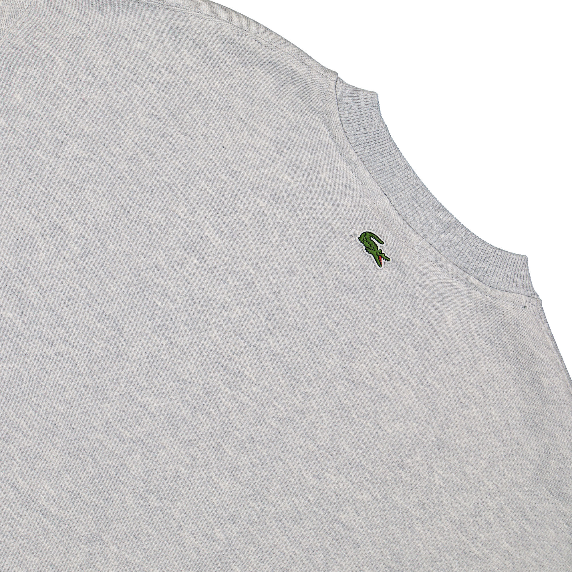 Lacoste Organic Cotton Sweathsirt Grey Sweatshirts Detailfoto | Overkill
