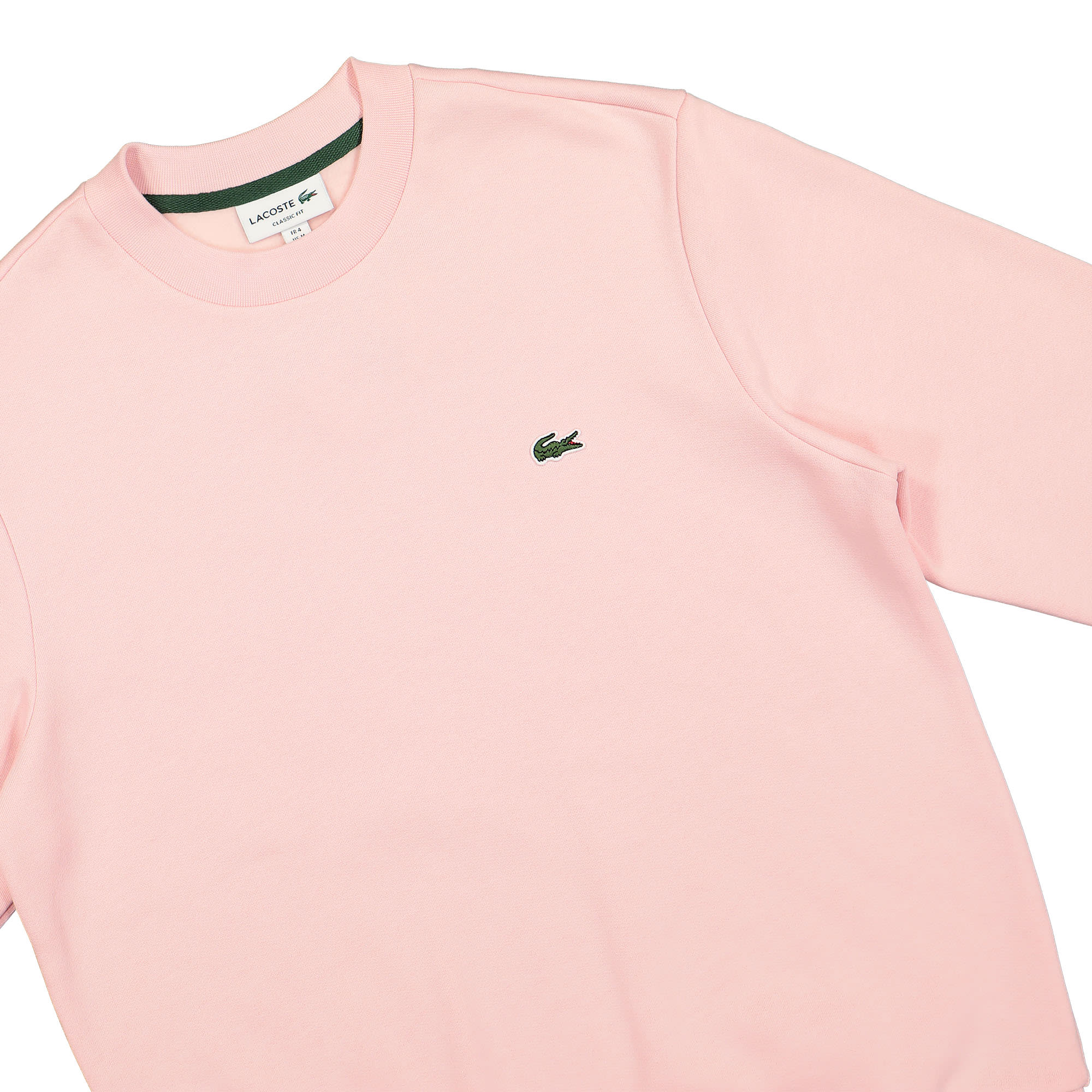 Lacoste Organic Cotton Sweathsirt Rose Sweatshirts Close-up | Overkill