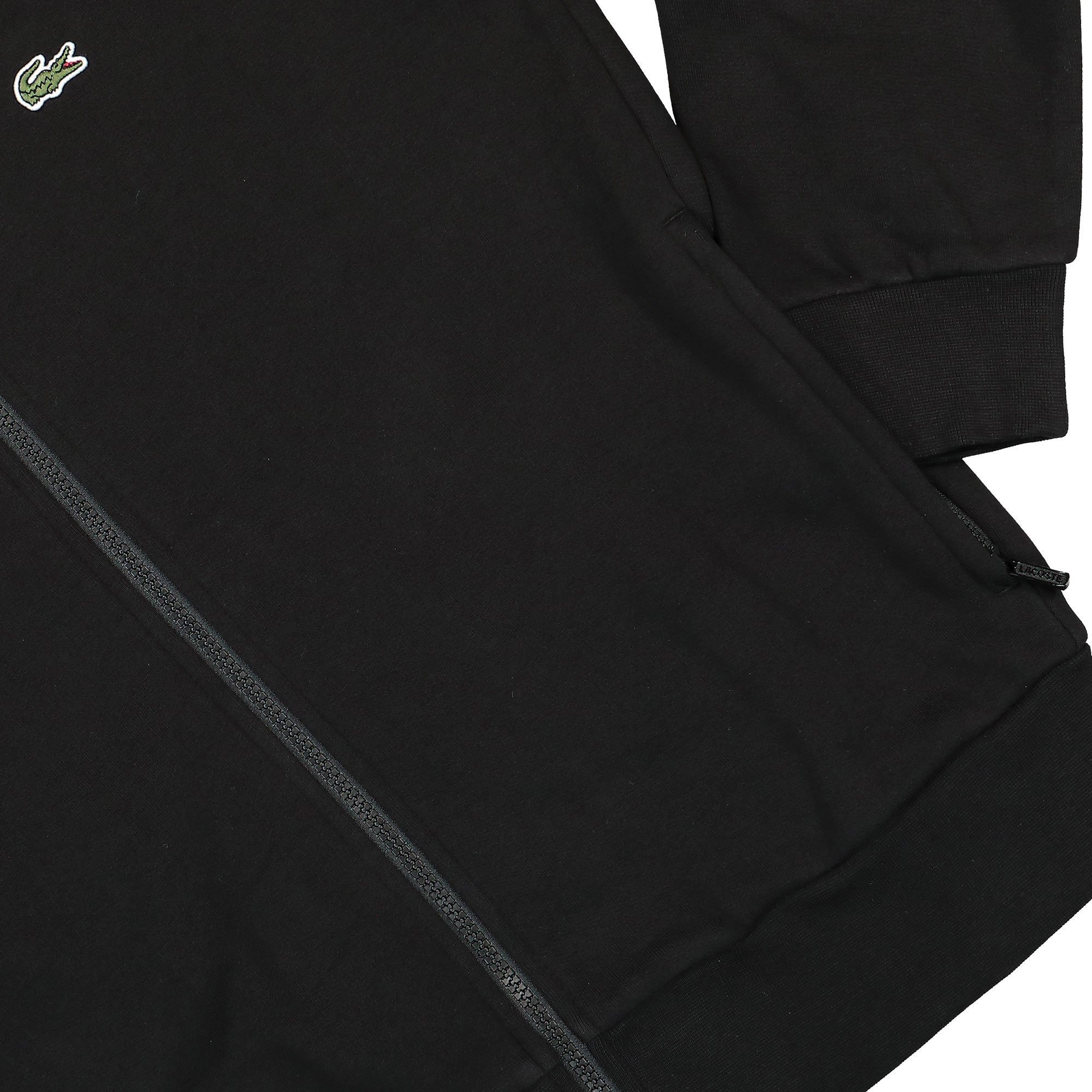 Lacoste Zipped Sweatshirt Black Sweatshirts Detailfoto | Overkill
