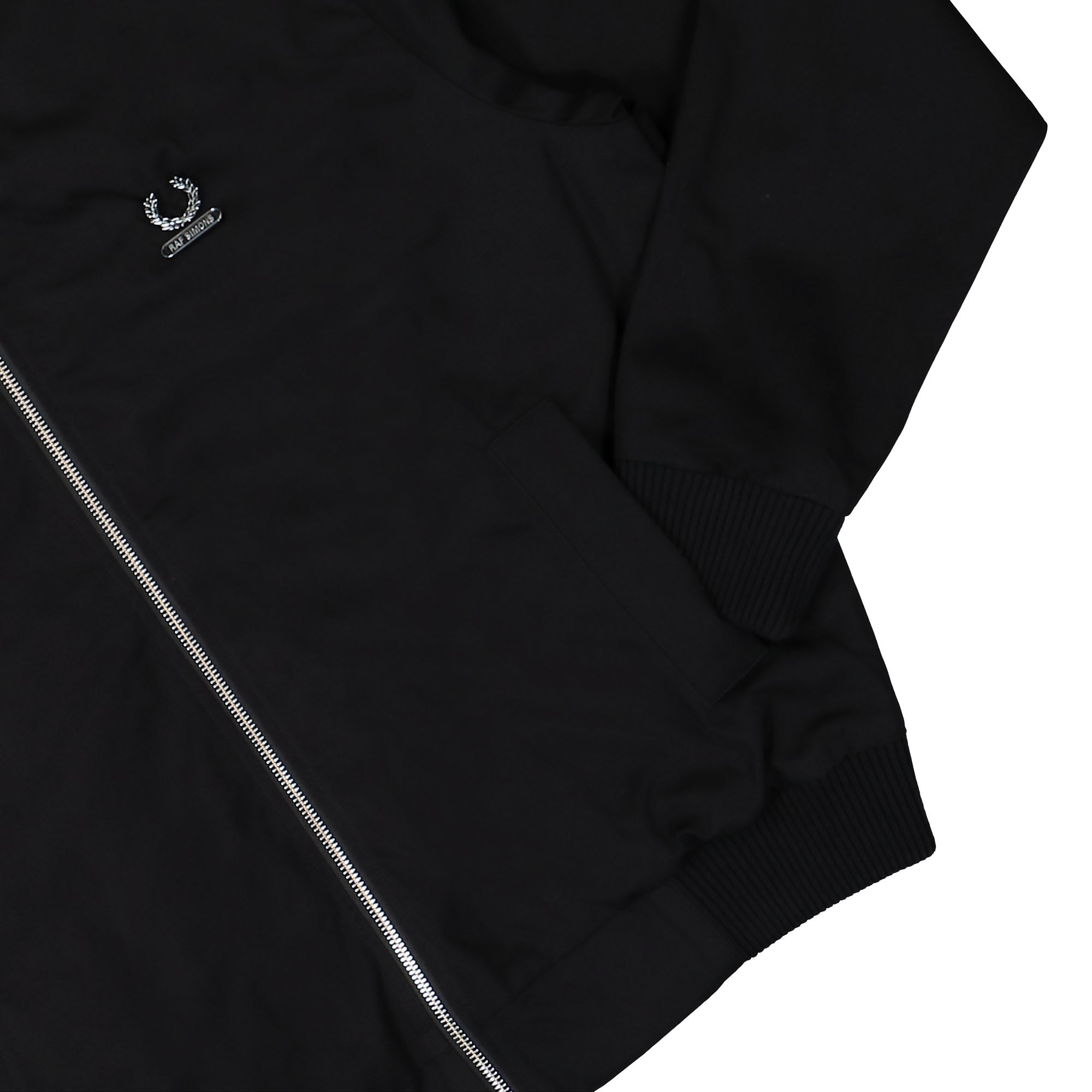 Fred Perry Raf Simons X Fred Perry Printed Bomber Jacket Black Bomber & Varsity Jackets Detail view 1 | Overkill