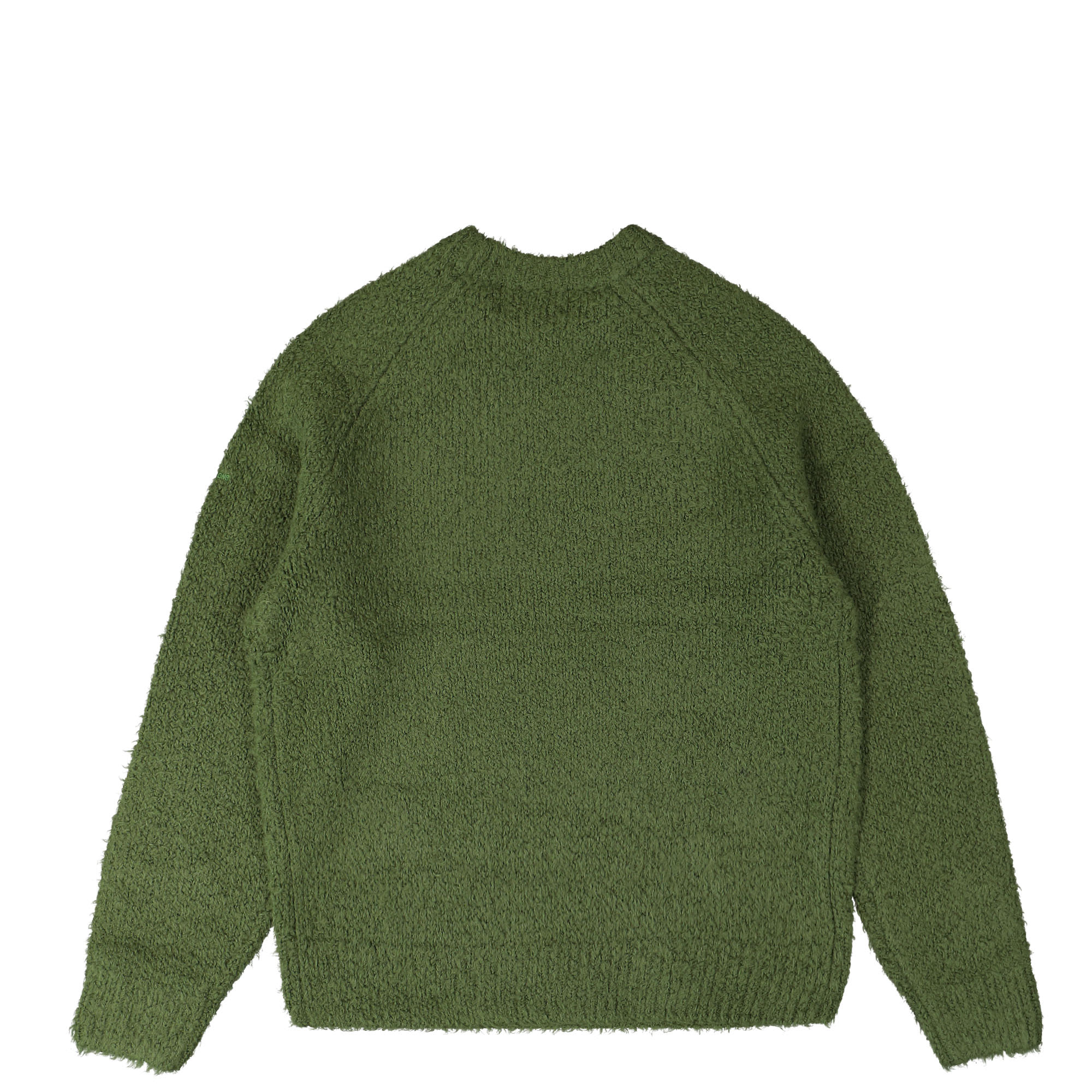 Fred Perry Raf Simons X Fred Perry Fluffy Knit Jumper Chive Sweatshirts Material | Overkill