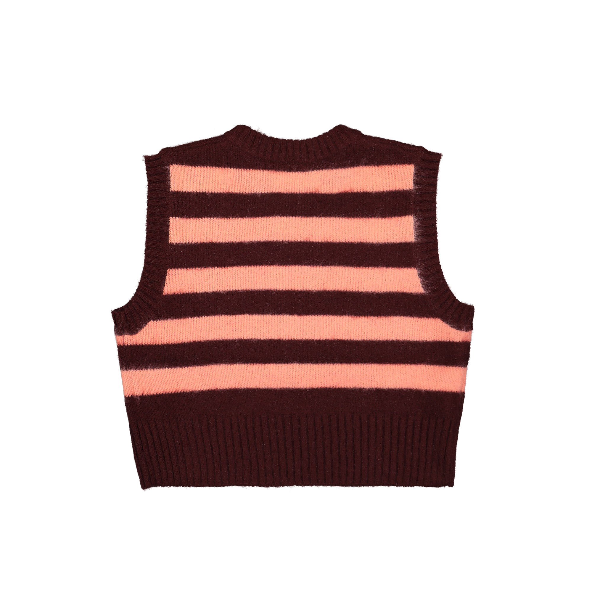 Fred Perry Amy Winehouse Foundation x Fred Perry Striped Knitted Tank Oxblood Tops Material | Overkill