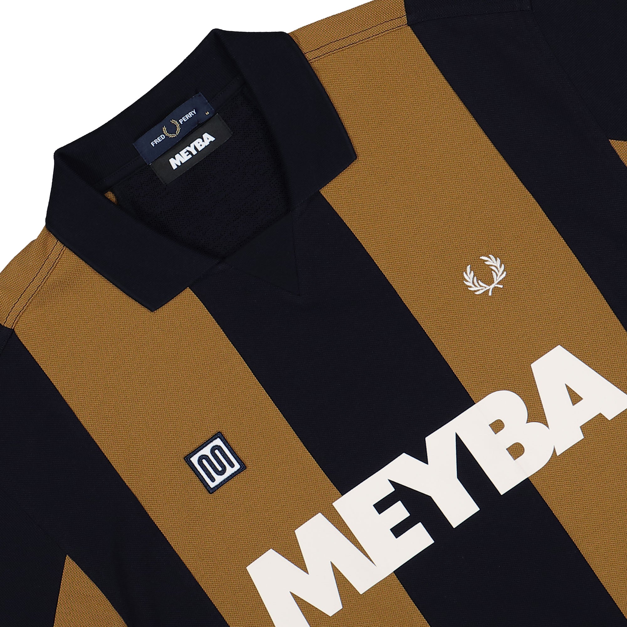 Meyba x Fred Perry Meyba Cut And Sew Polo Shirt Navy Polo Shirts SM2160-608 Material | Overkill