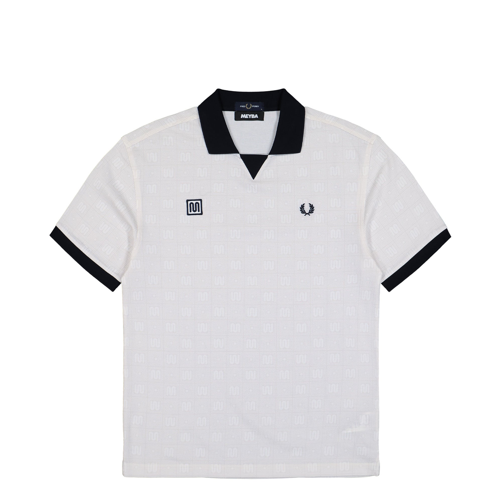 Meyba x Fred Perry Meyba Printed Polo Shirt Ecru Polo Shirts SM2161-560 | Overkill