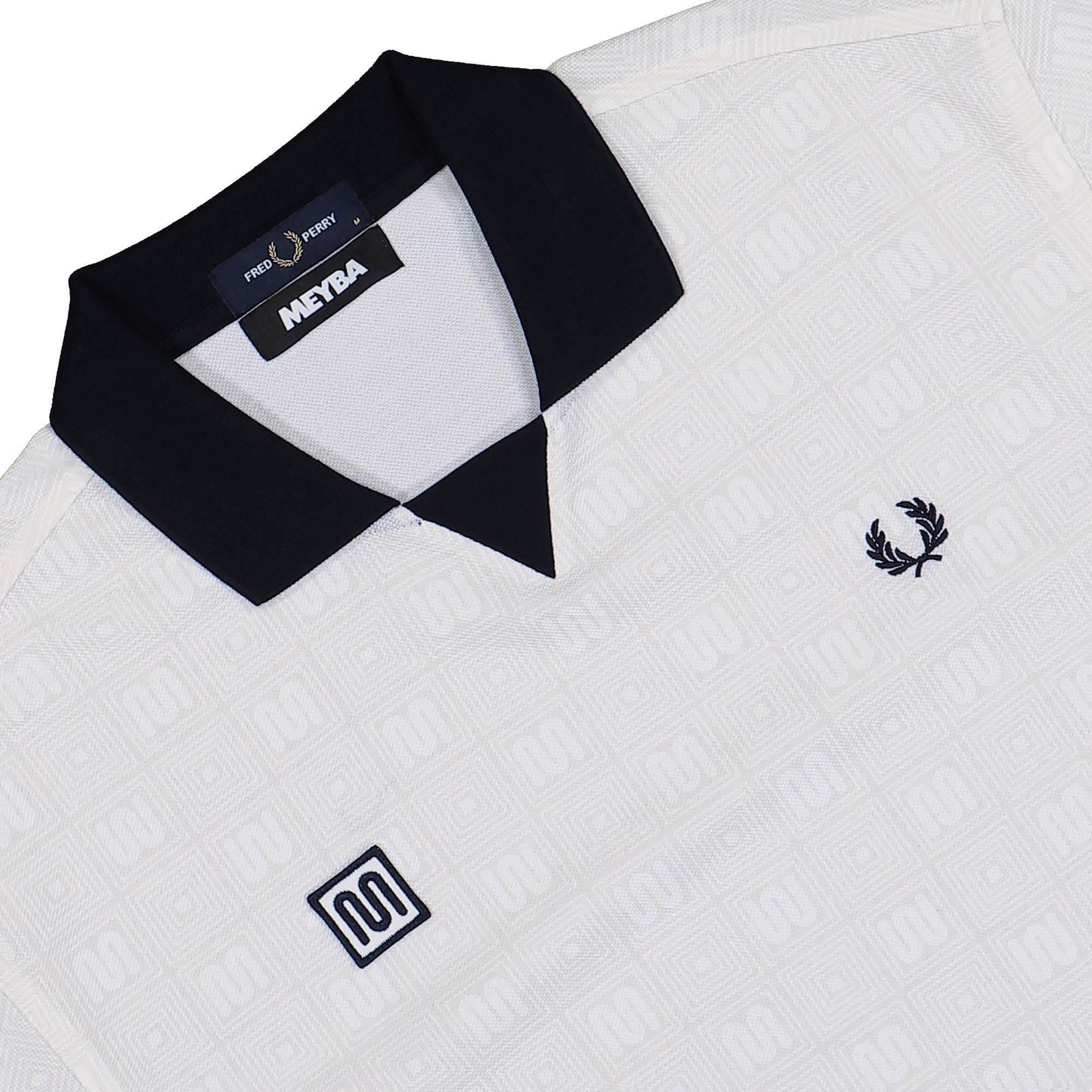 Meyba x Fred Perry Meyba Printed Polo Shirt Ecru Polo Shirts SM2161-560 Detailfoto | Overkill