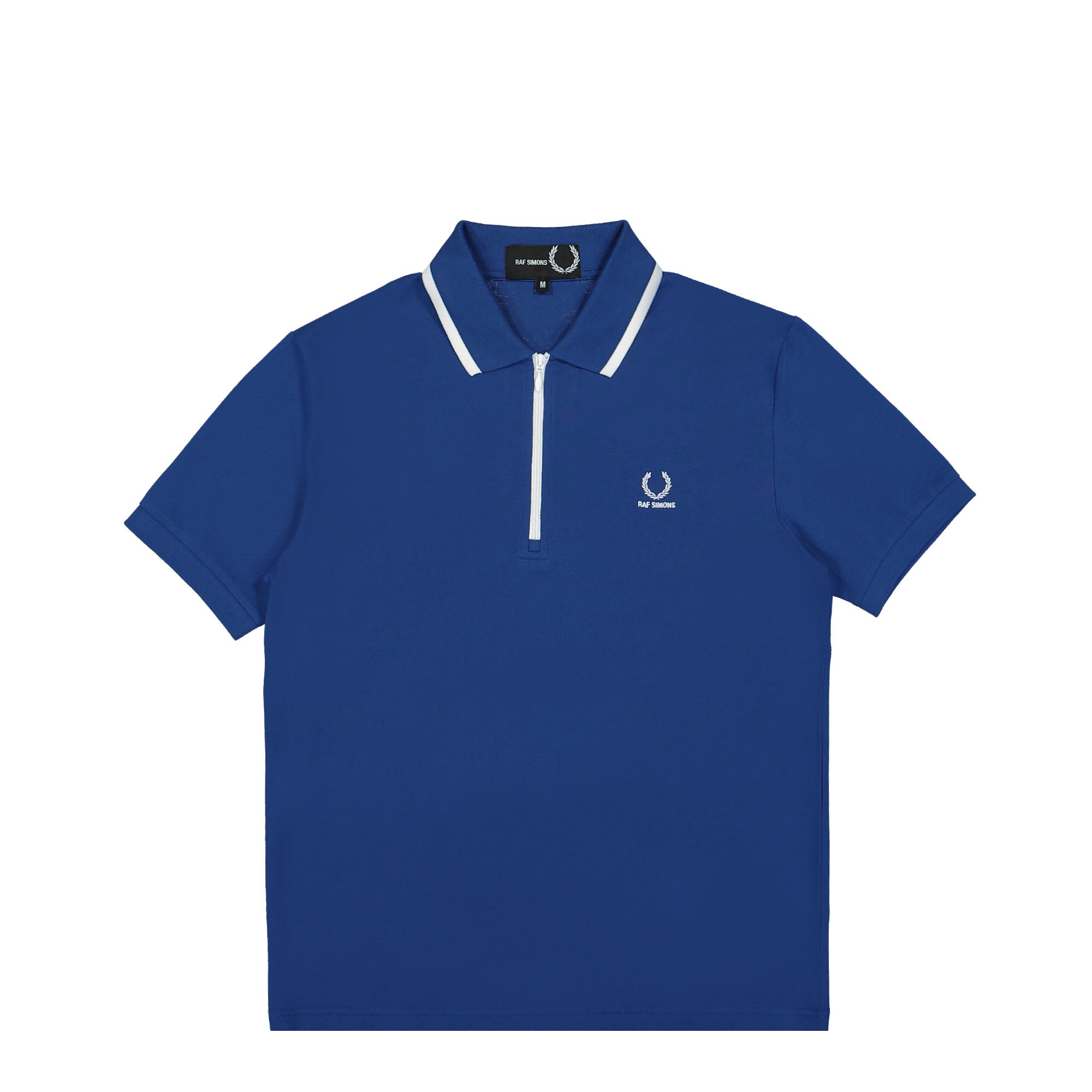 Fred Perry Raf Simons x Fred Perry Half Zip Polo Shirt Royal Polo Shirts SM6501-139 | Overkill