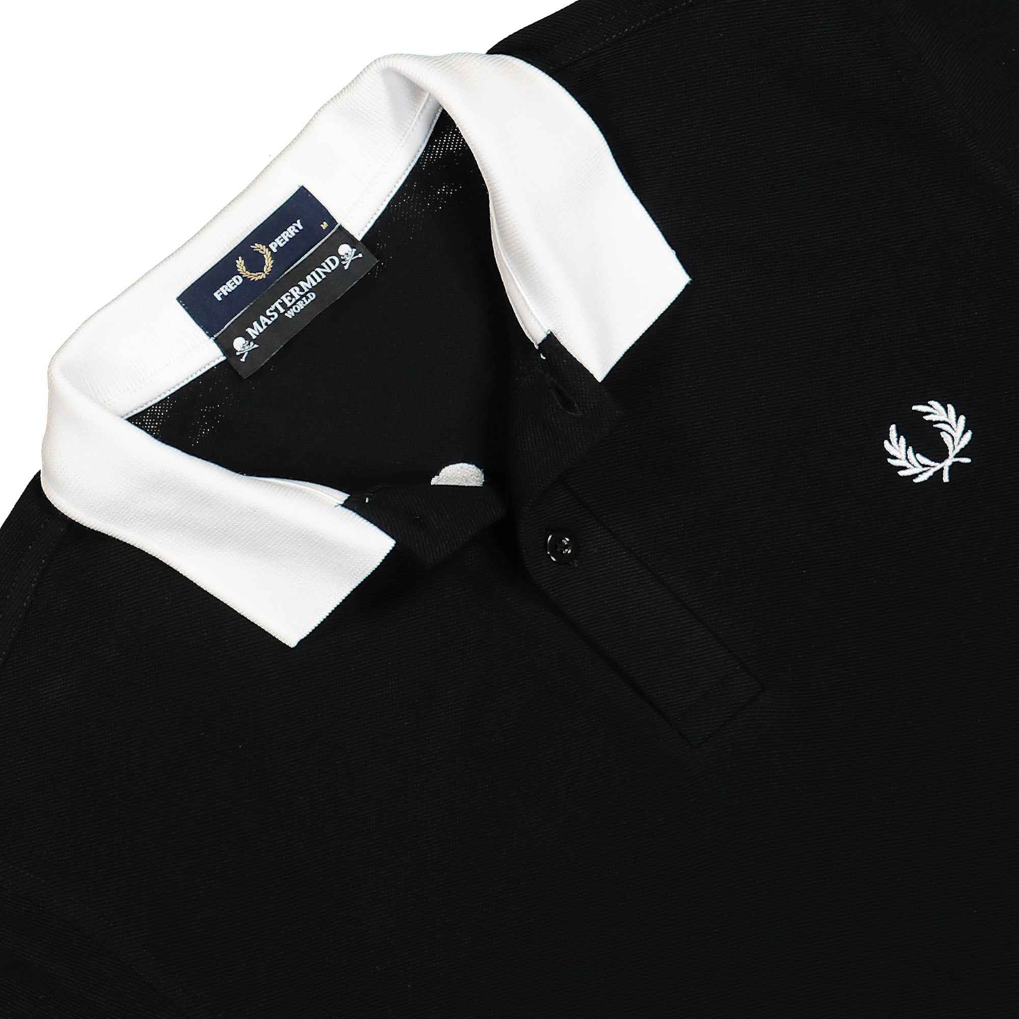 Fred Perry Plain Polo Shirt Black Polo Shirts Close-up | Overkill