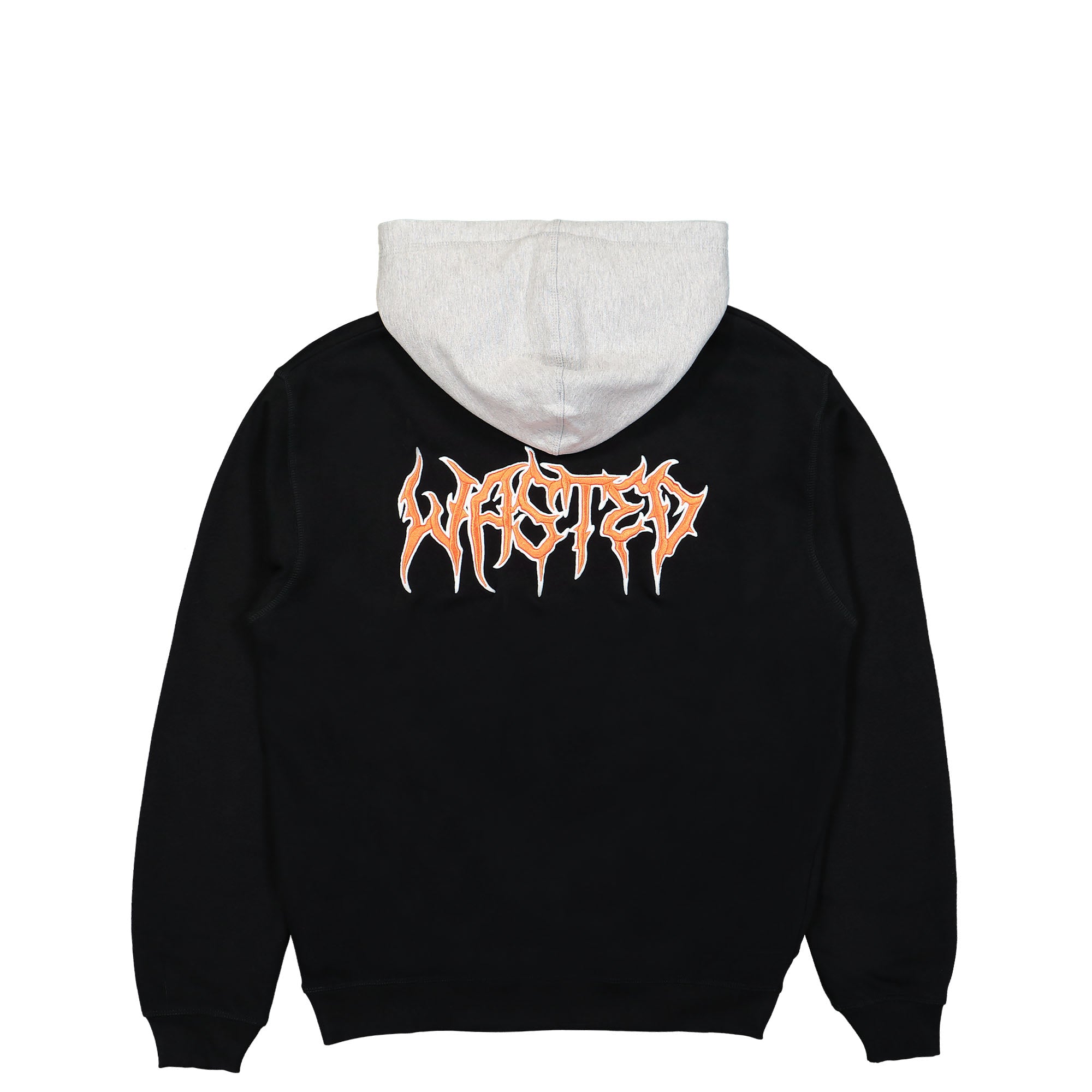 Wasted Paris Hoodie Telly Feeler Black / Ash Grey Hoodies Close-up | Overkill