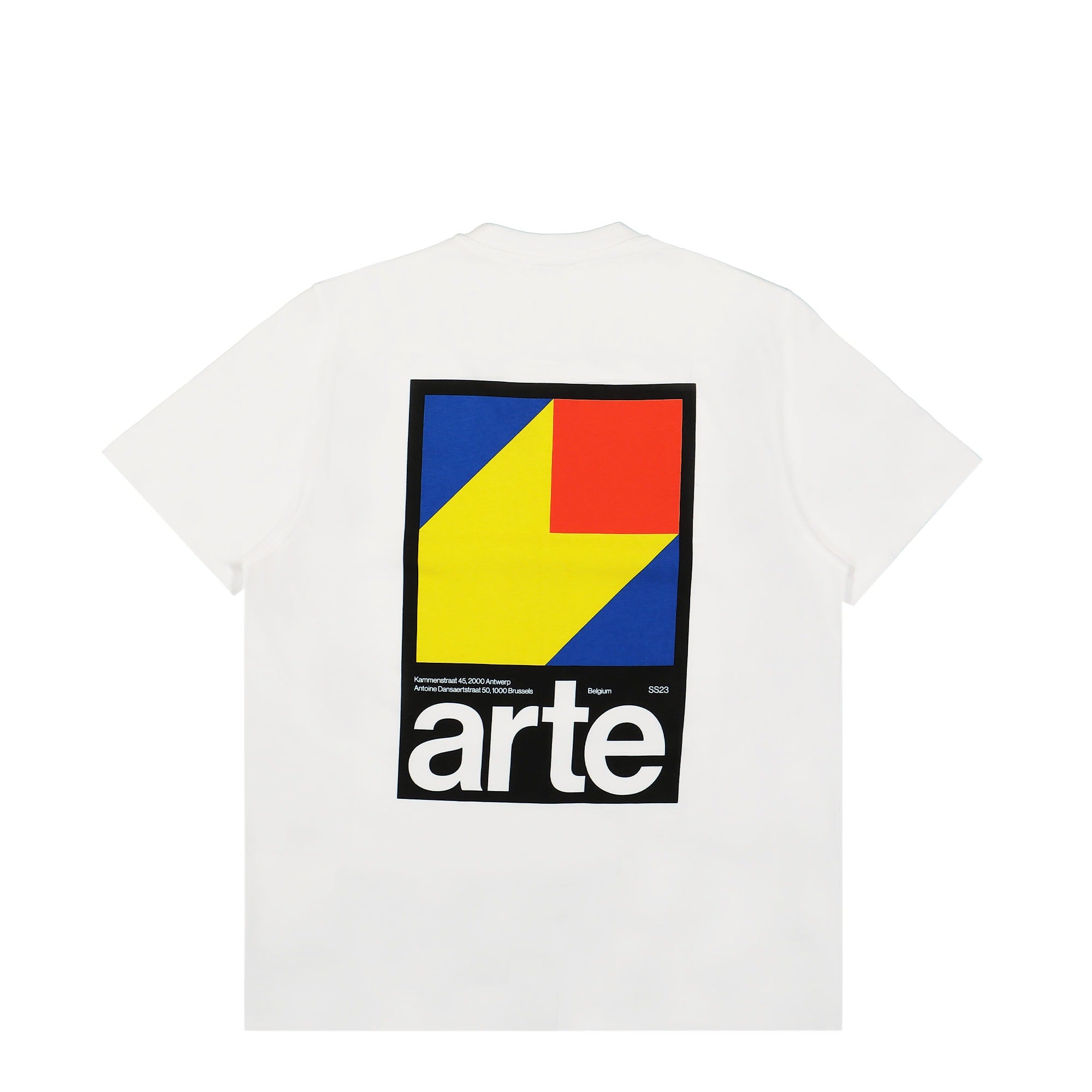 Arte Antwerp Back Print T-Shirt White T-Shirts Close-up | Overkill