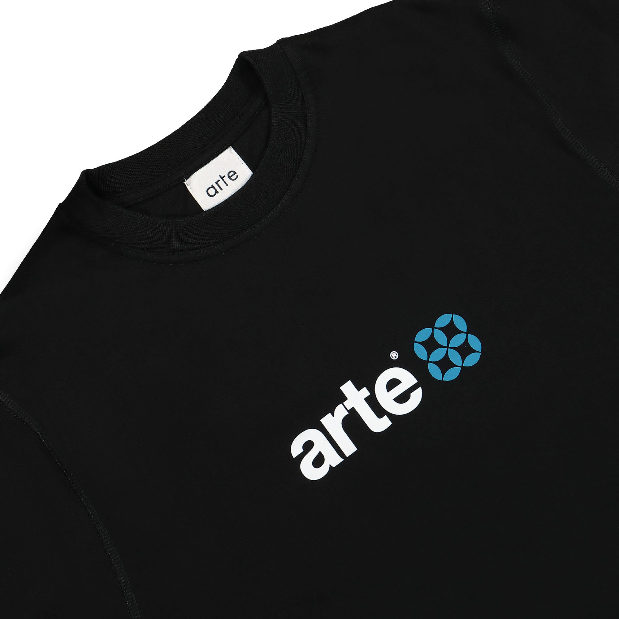 Arte Antwerp Front Printed Bauhaus Logo T-Shirt Black T-Shirts Close-up | Overkill