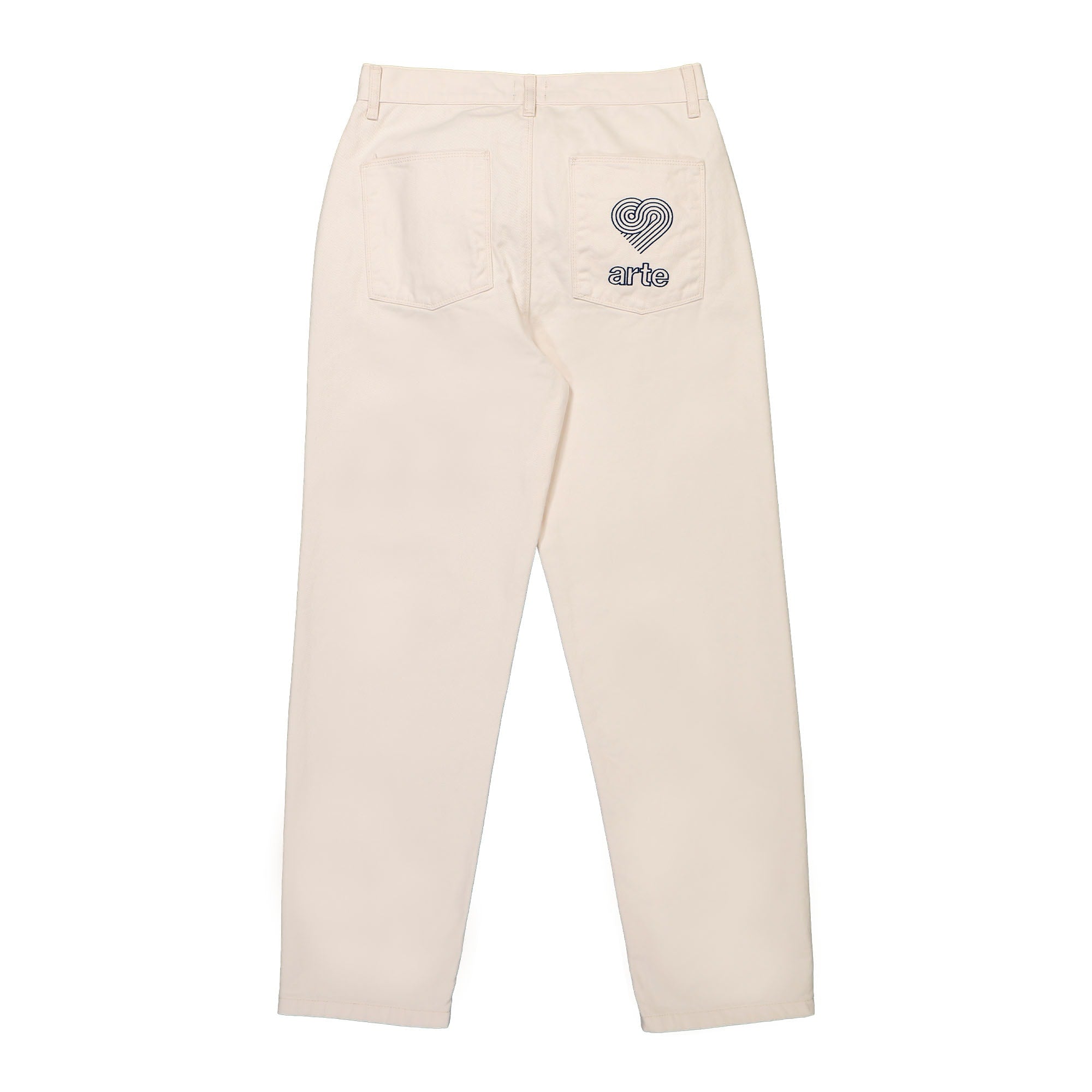Arte Antwerp Paul Pocket Logo Pants Cream Jeans Material | Overkill