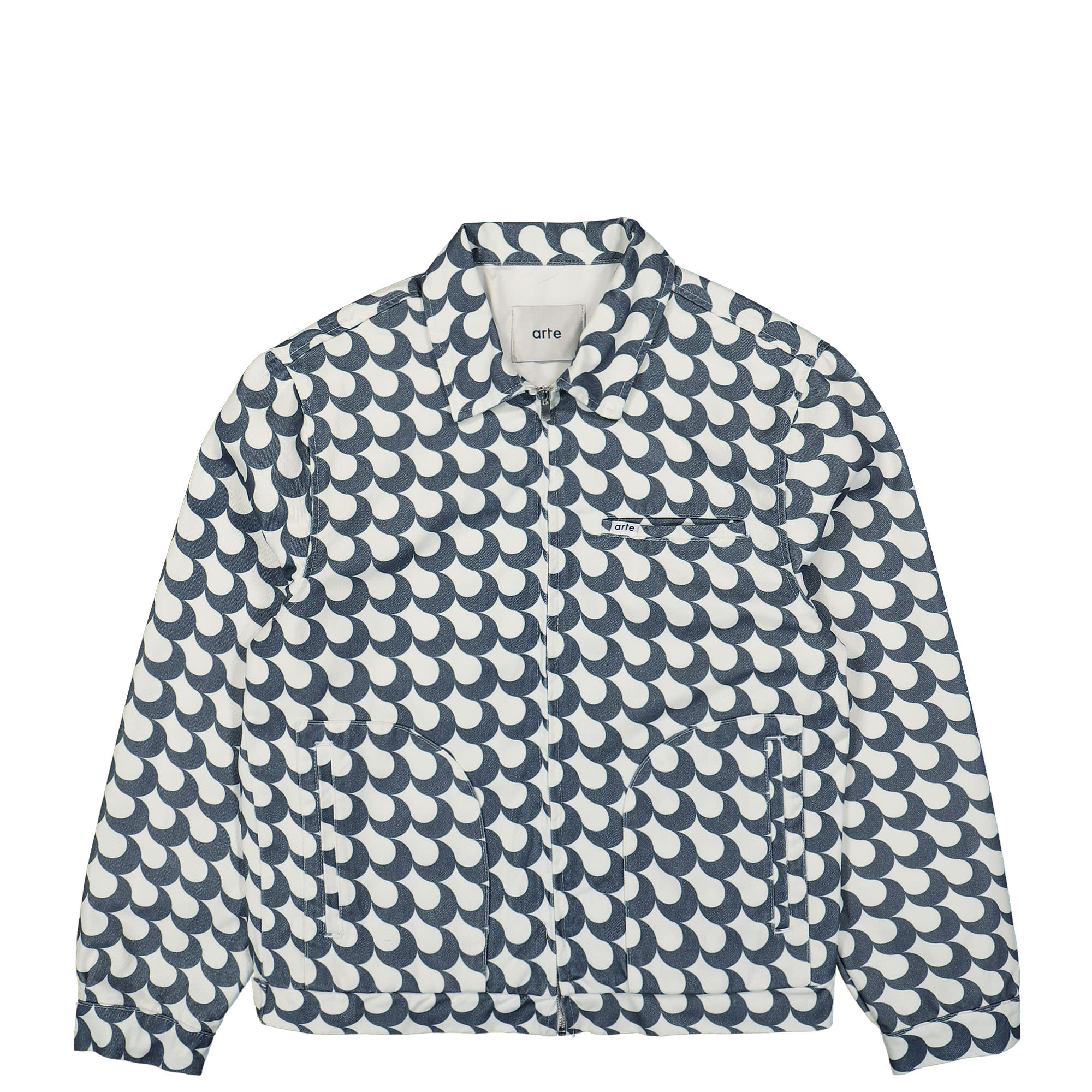 Arte Antwerp Jackson Bau Print Jacket Navy / White Jackets SS23-083J / Navy | Overkill