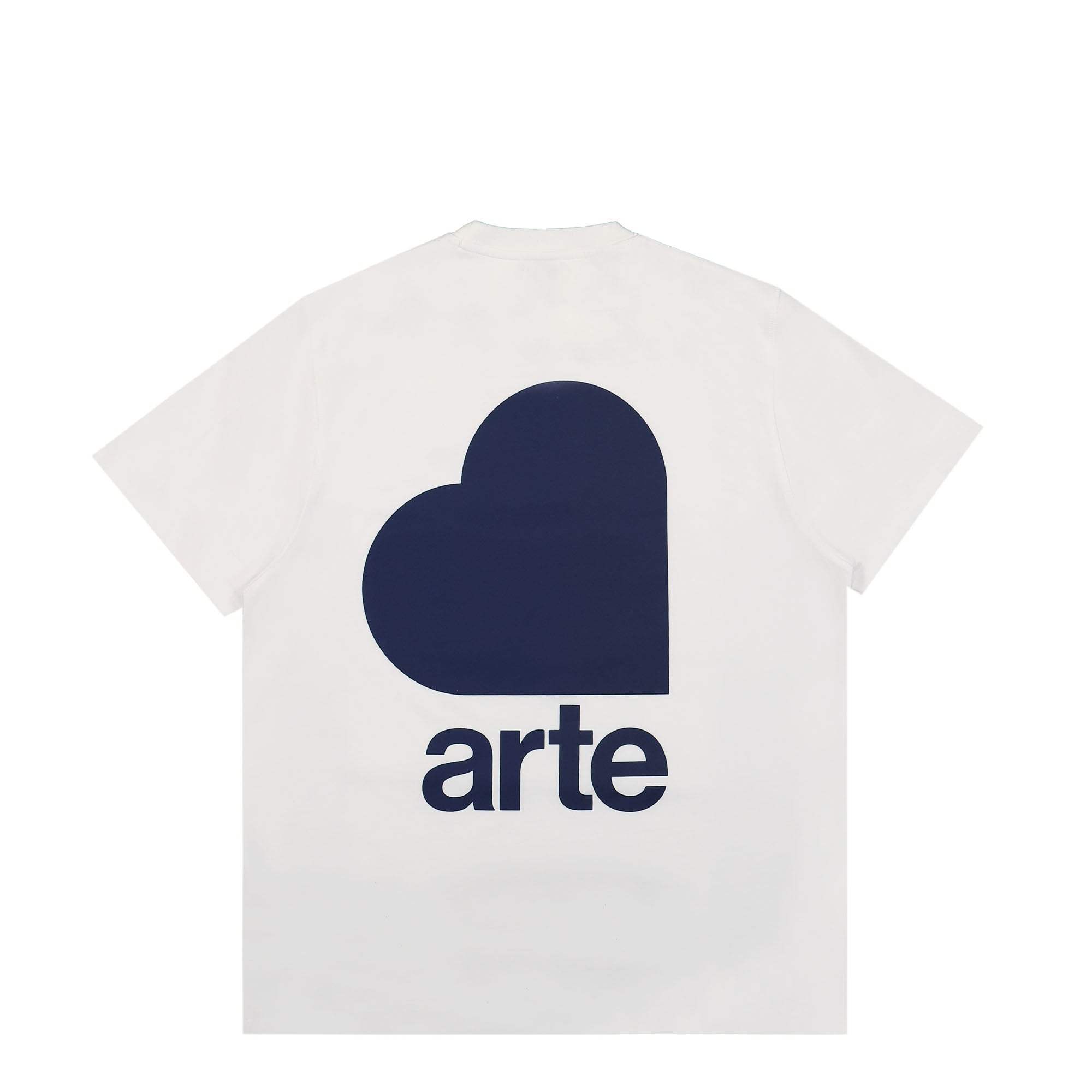 Arte Antwerp Back Crooked Heart Logo T-Shirt White T-Shirts Close-up | Overkill