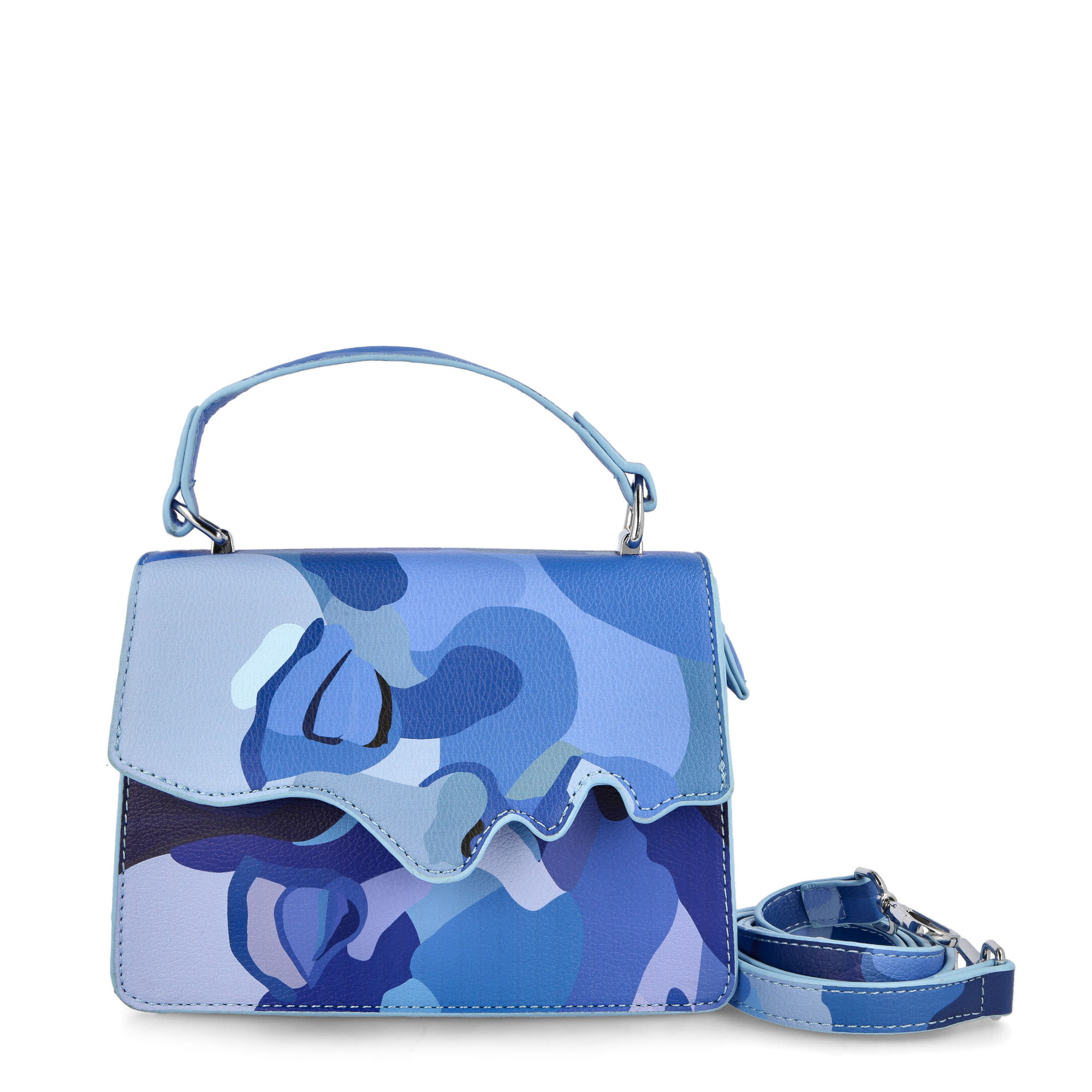 Kidsuper Studios Kissing Bag Blue Shoulder & Cross Body Bags Material | Overkill