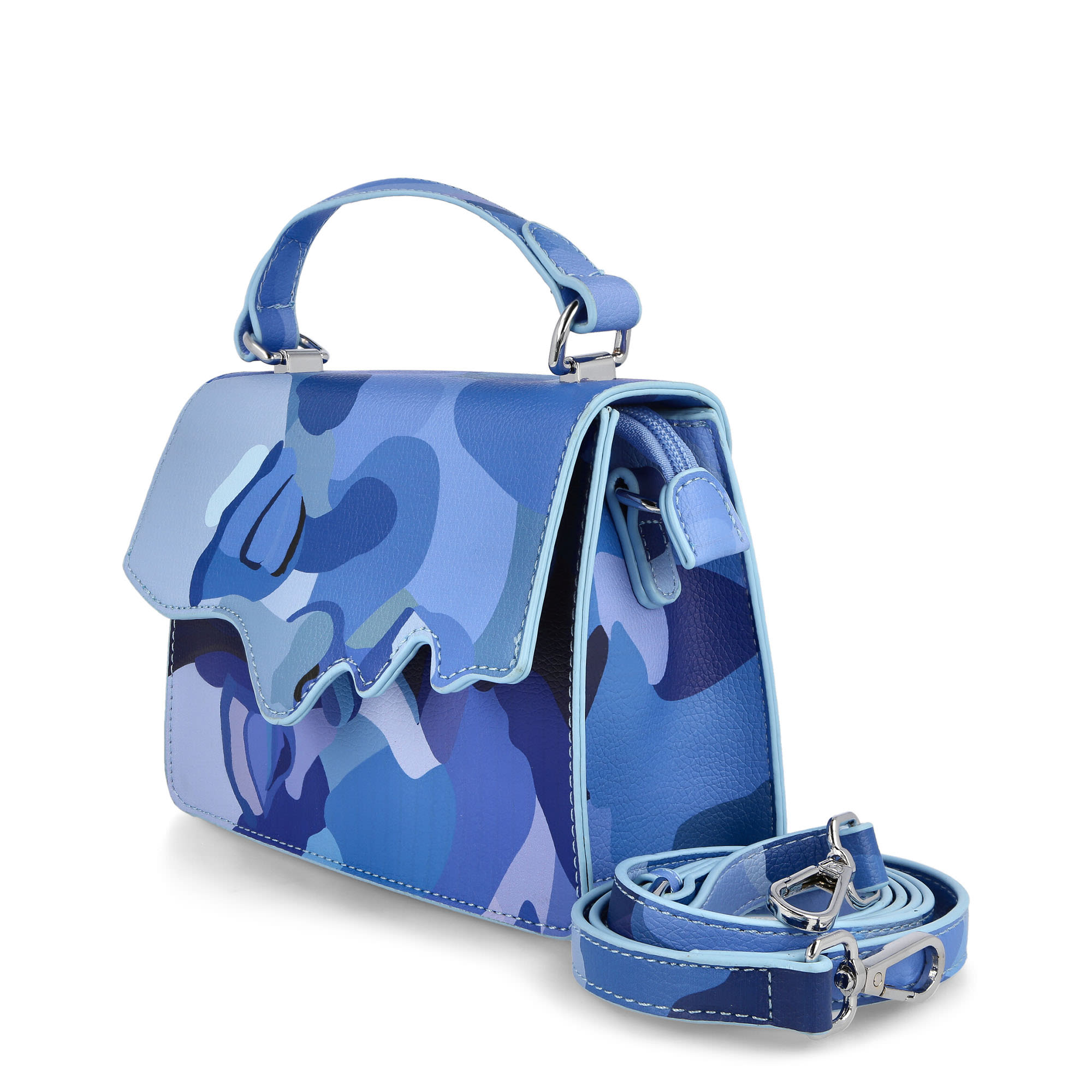 Kidsuper Studios Kissing Bag Blue Shoulder & Cross Body Bags Close-up | Overkill