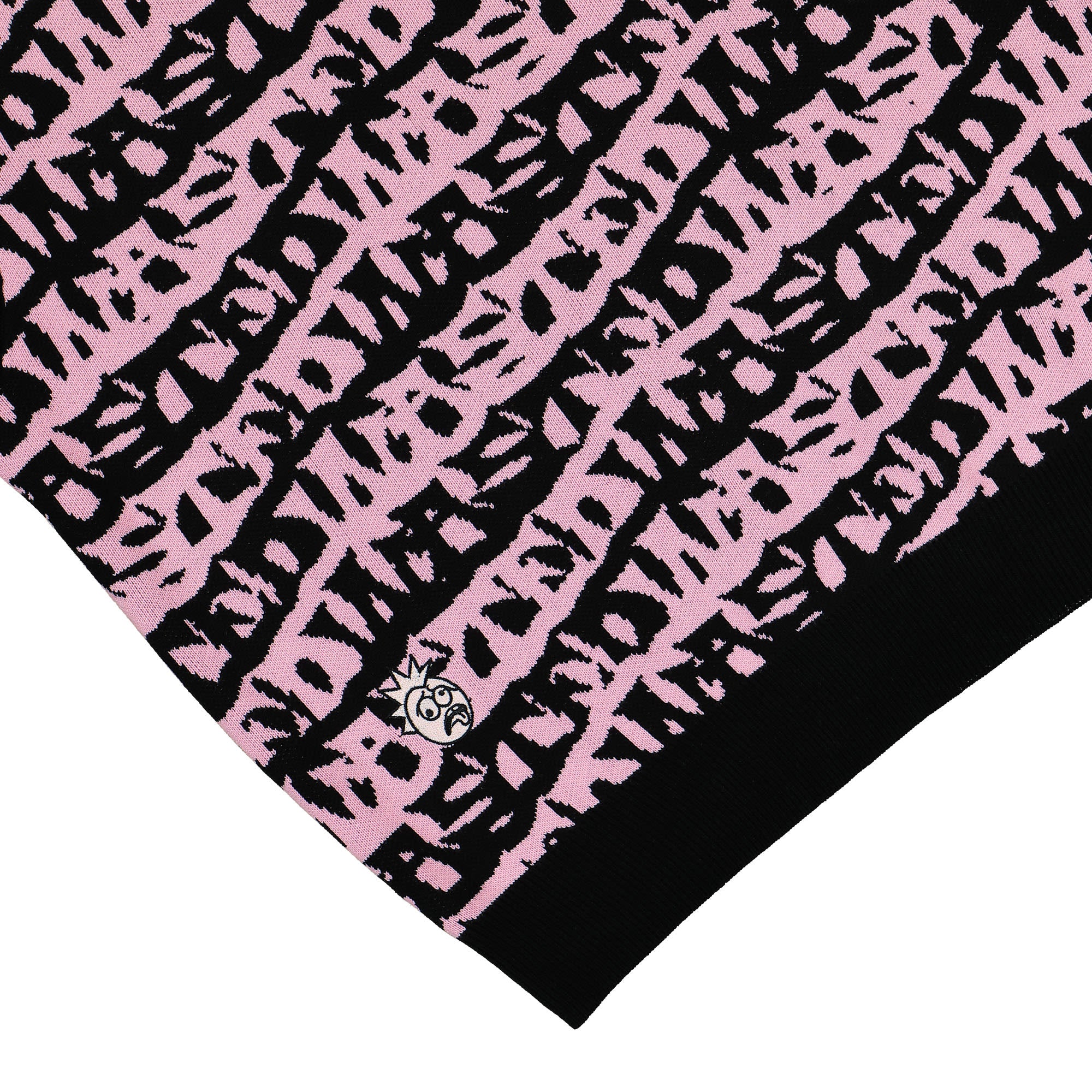 Wasted Paris Allover Method Sweater Vest Black / Sour Pink Sweater Vests Detailfoto | Overkill