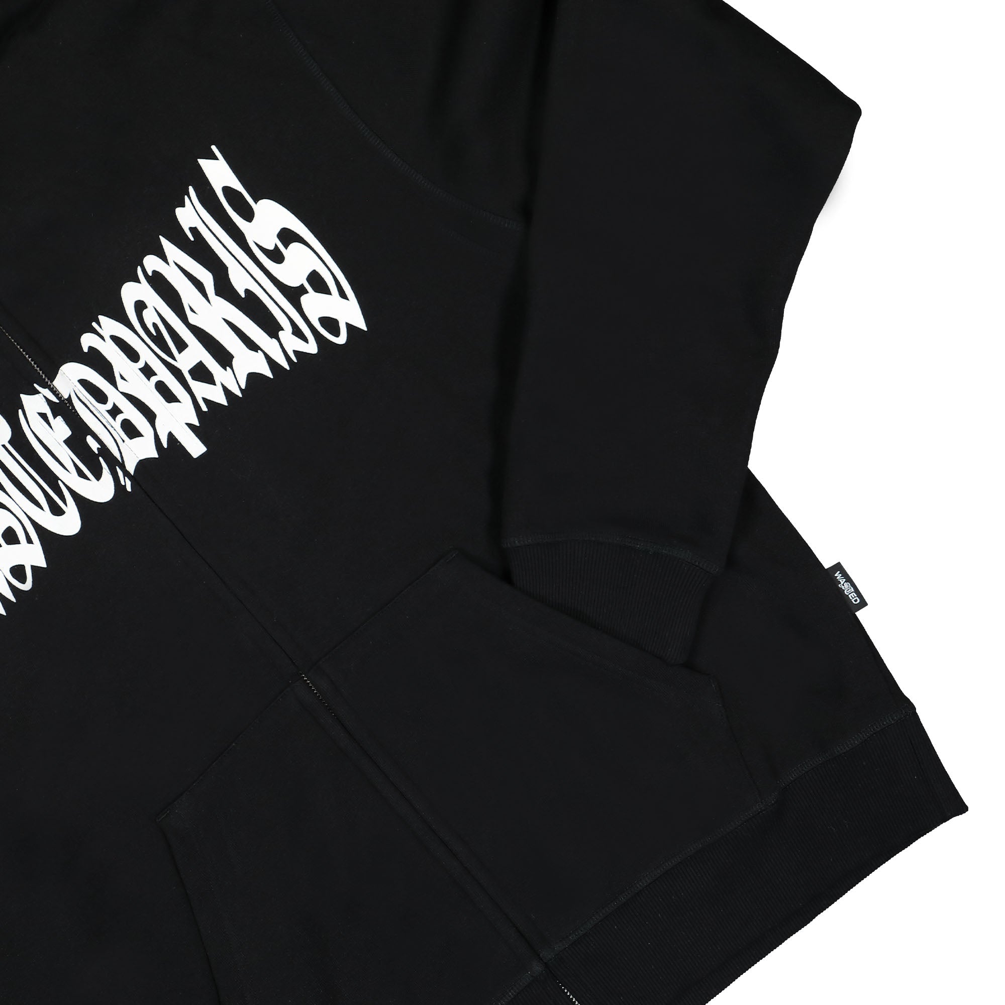 Wasted Paris Sick Full Zip Hoodie Black Hoodies Detailfoto | Overkill